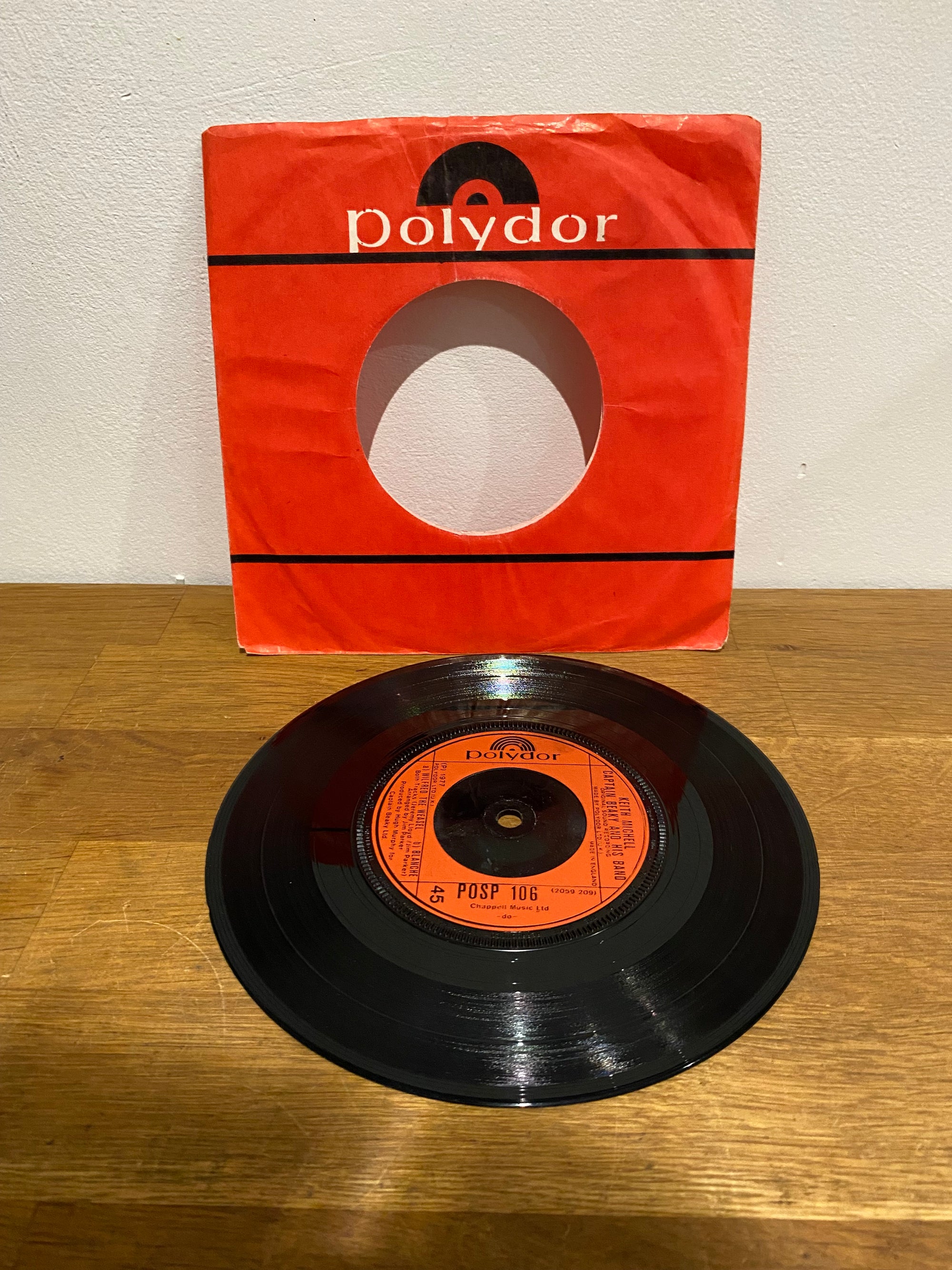 Keith Michell - Captain Beaky And His Band 7" Single (1977)