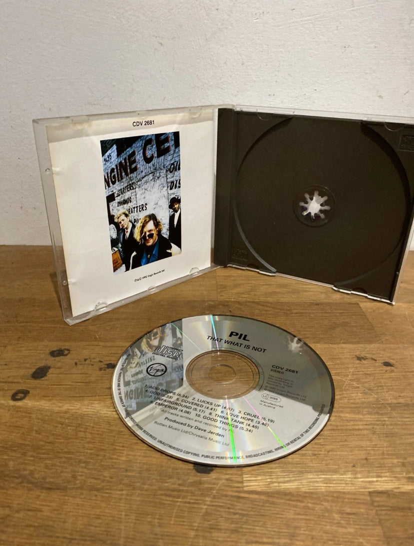 PIL Public Image Ltd – That What Is Not (CD Album, 1992)
