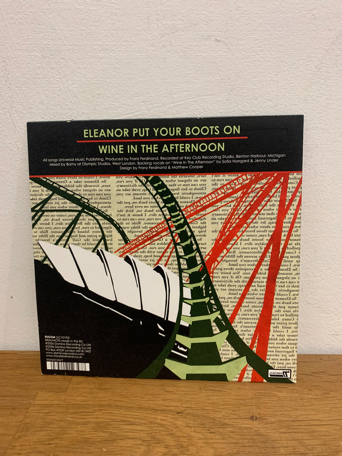 Franz Ferdinand - Eleanor in boots , 7 inch single, Domino records 2003