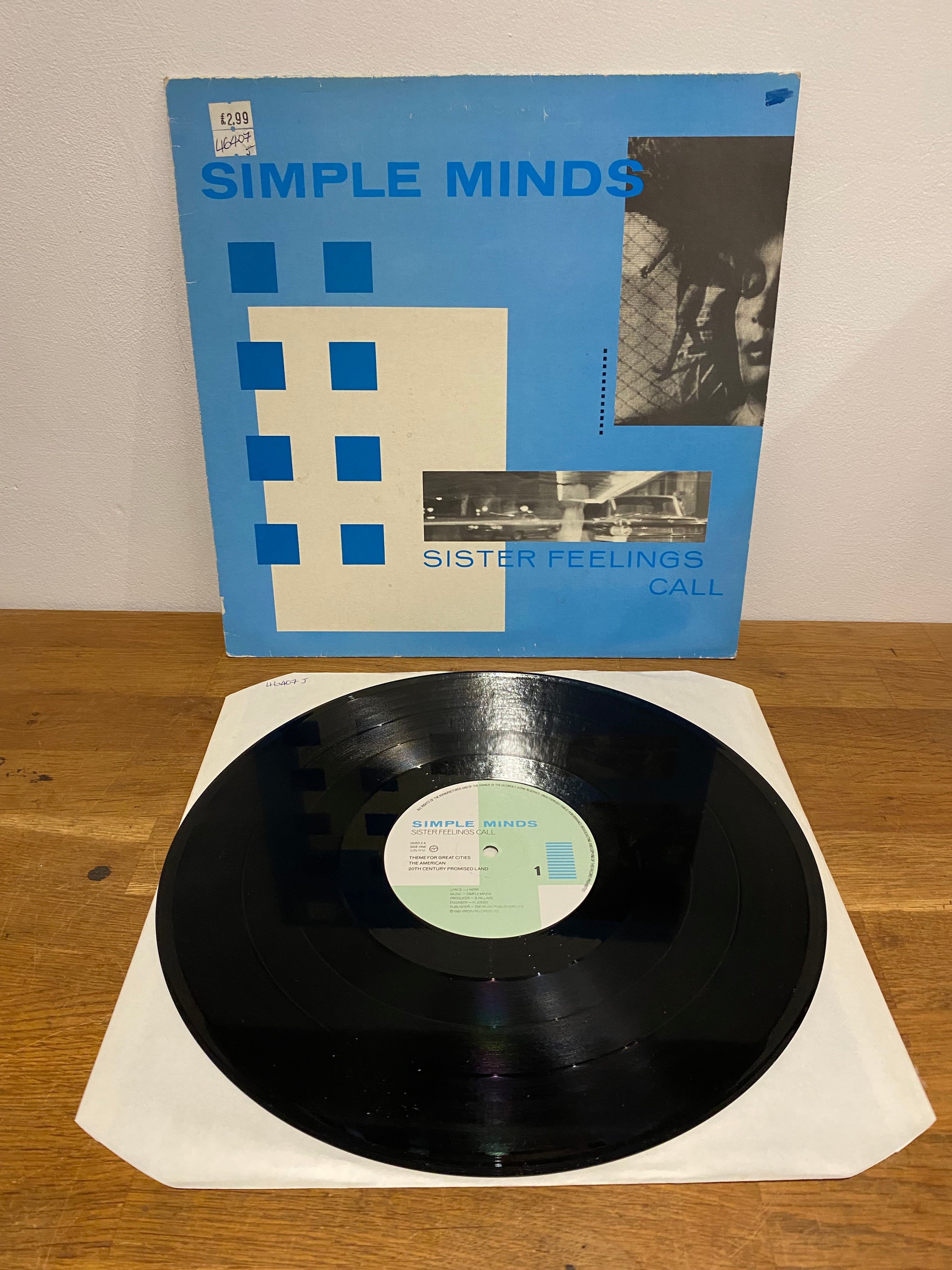 Simple Minds - Sister Feelings Call , LP Vinyl, 1981 Virgin