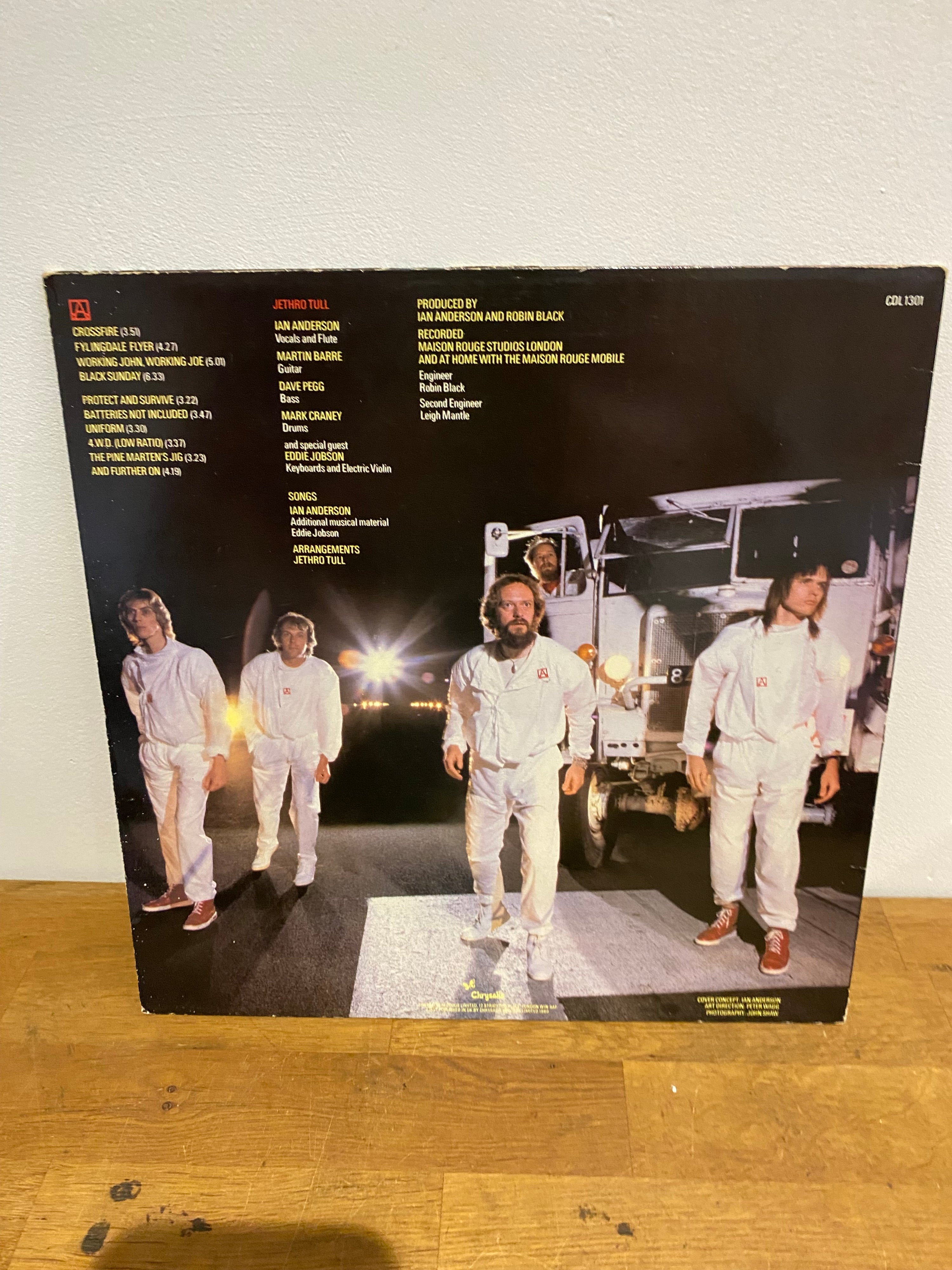 Jethro Tull – ‘A’ self-titled LP vinyl album on Chrysalis Records, classic progressive rock release available at Woody’s Record Store UK.