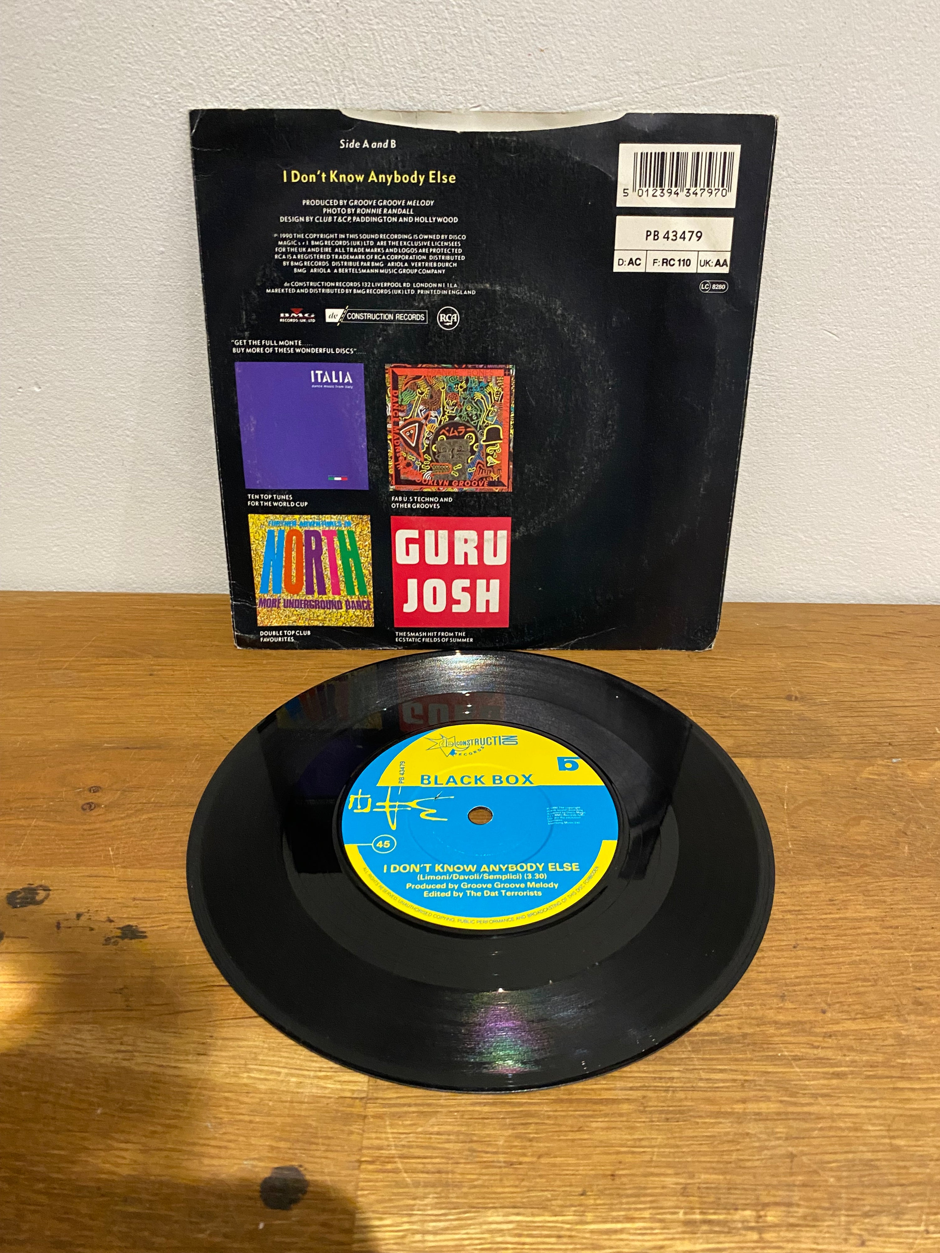 Black box - I Don’t know anybody else . 7 inch record , 1990