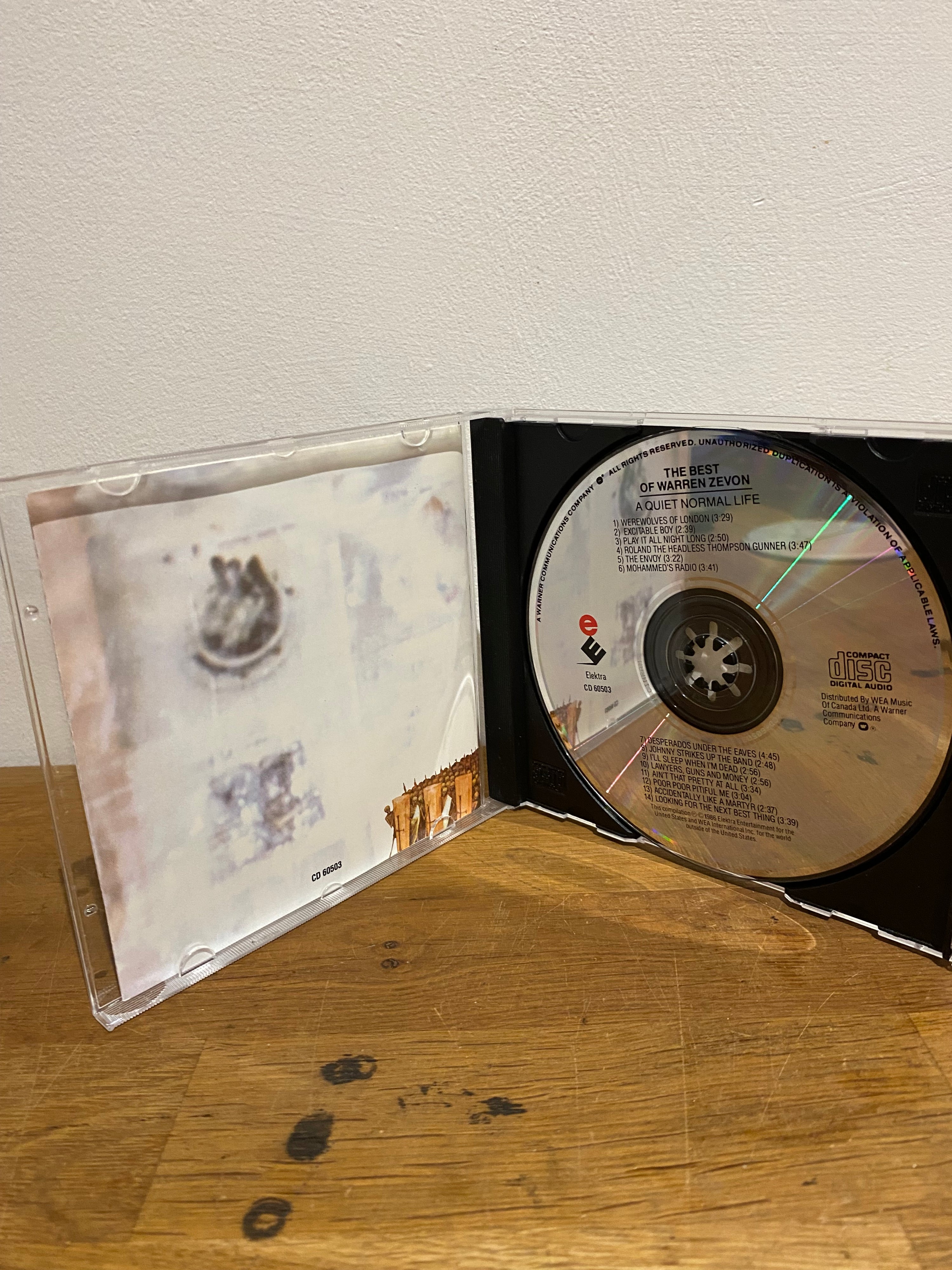 Warren Zevon - The best of , cd album , 1986 Elektra