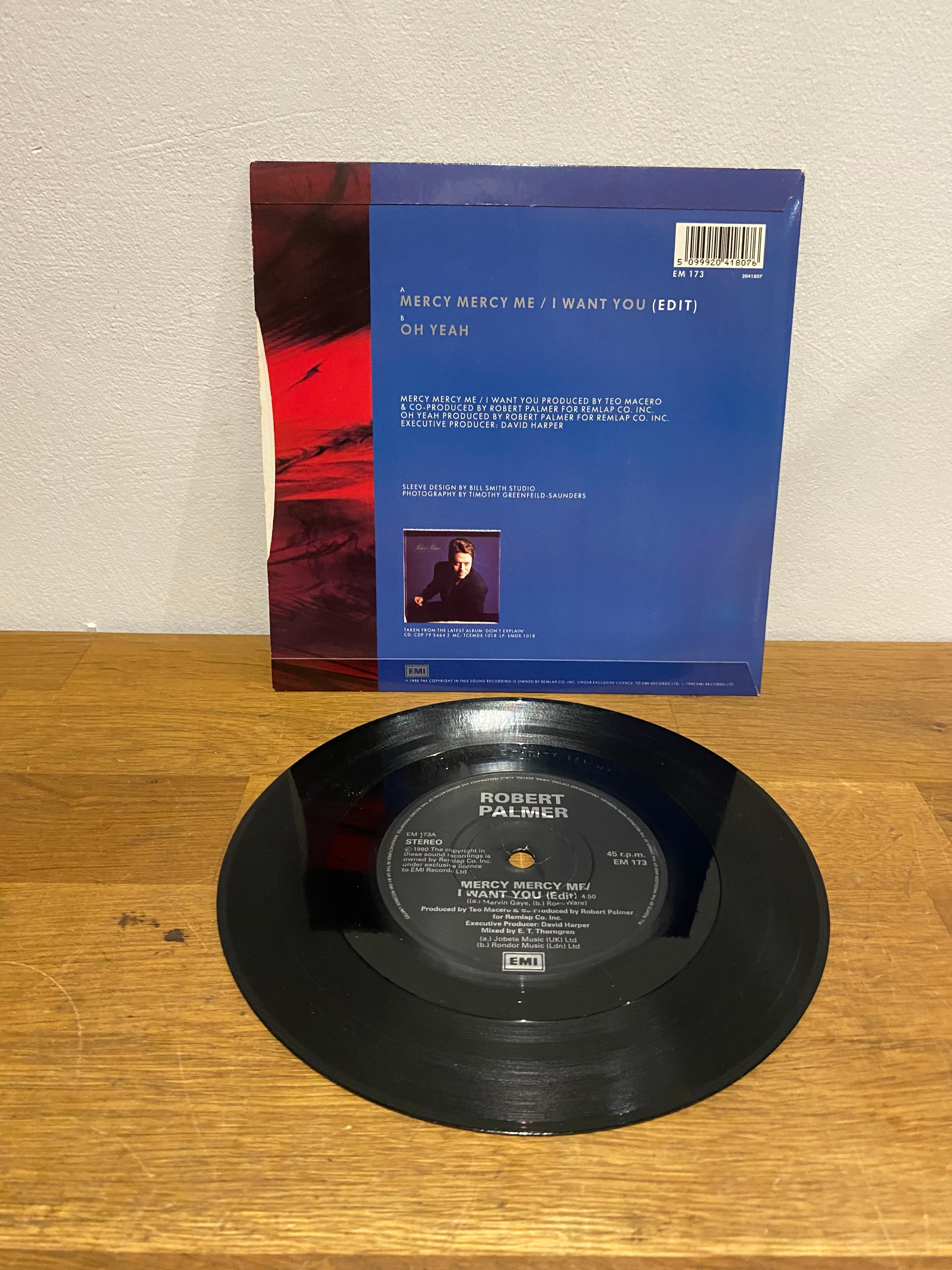 Robert Palmer - Mercy Mercy Me 7" Single (1990)