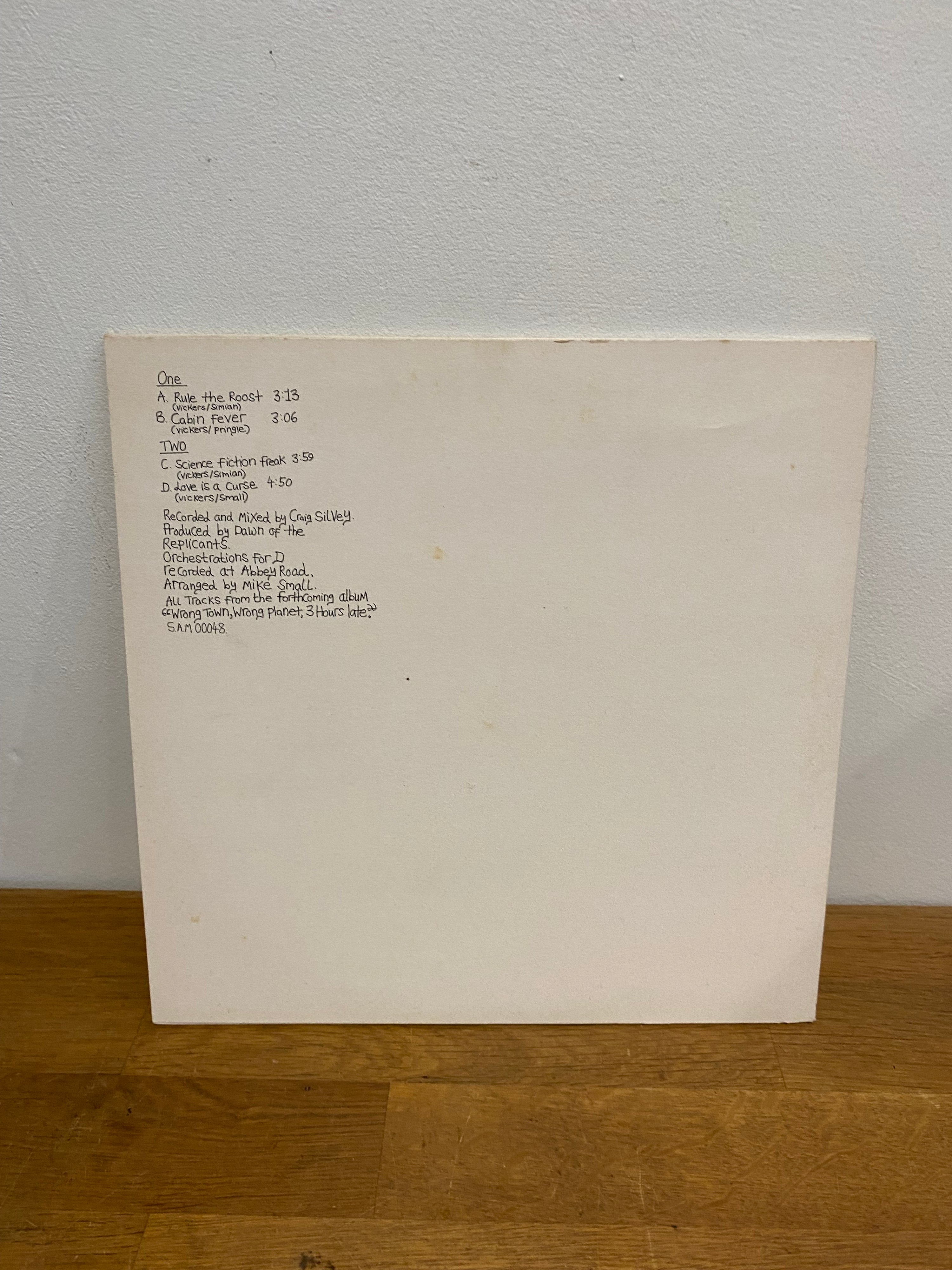 Dawn of the Replicants - Rule the roost , 10” single , 4 track Promo, 1999.