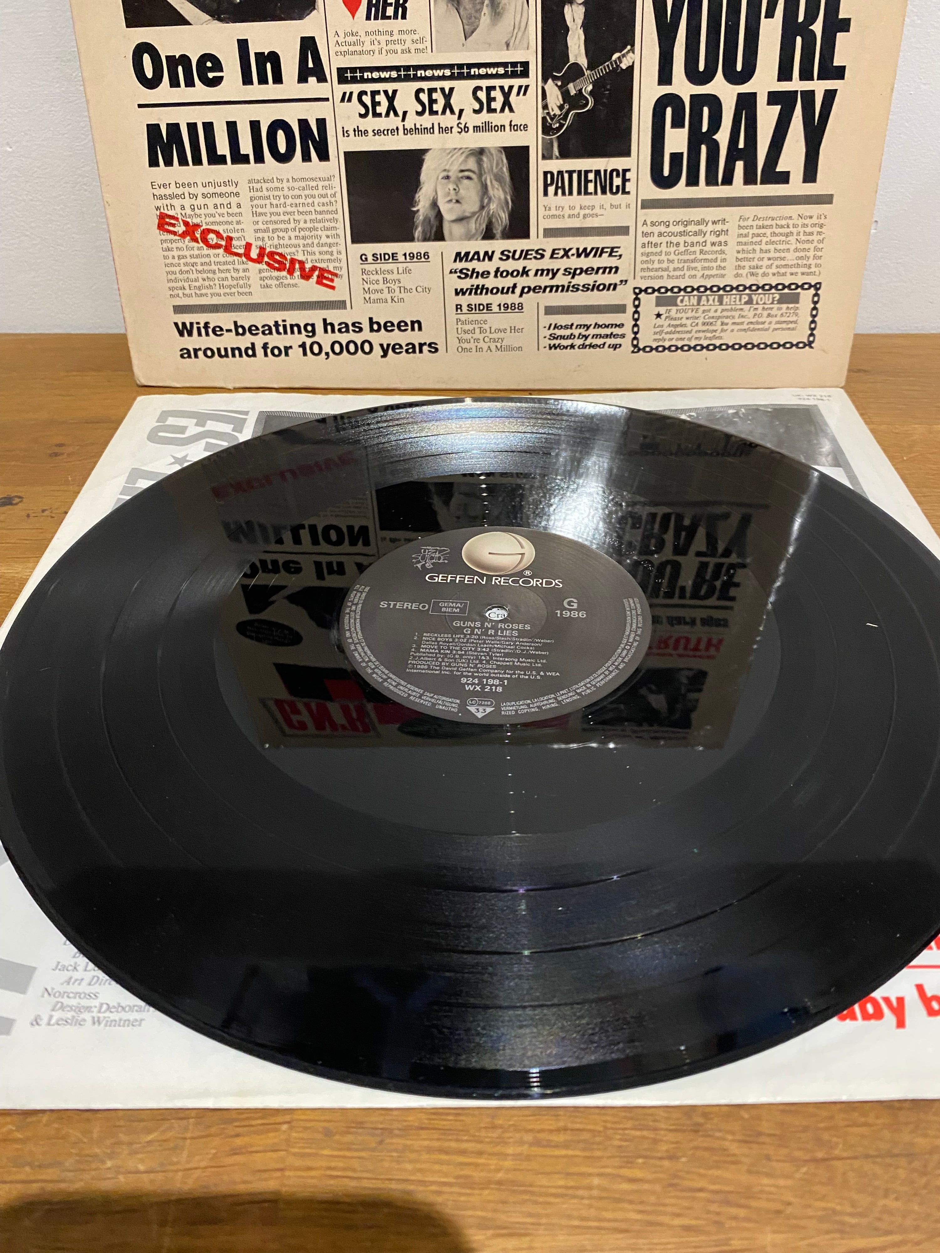 Guns N' Roses - Lies - Vinyl LP (Geffen 1988)