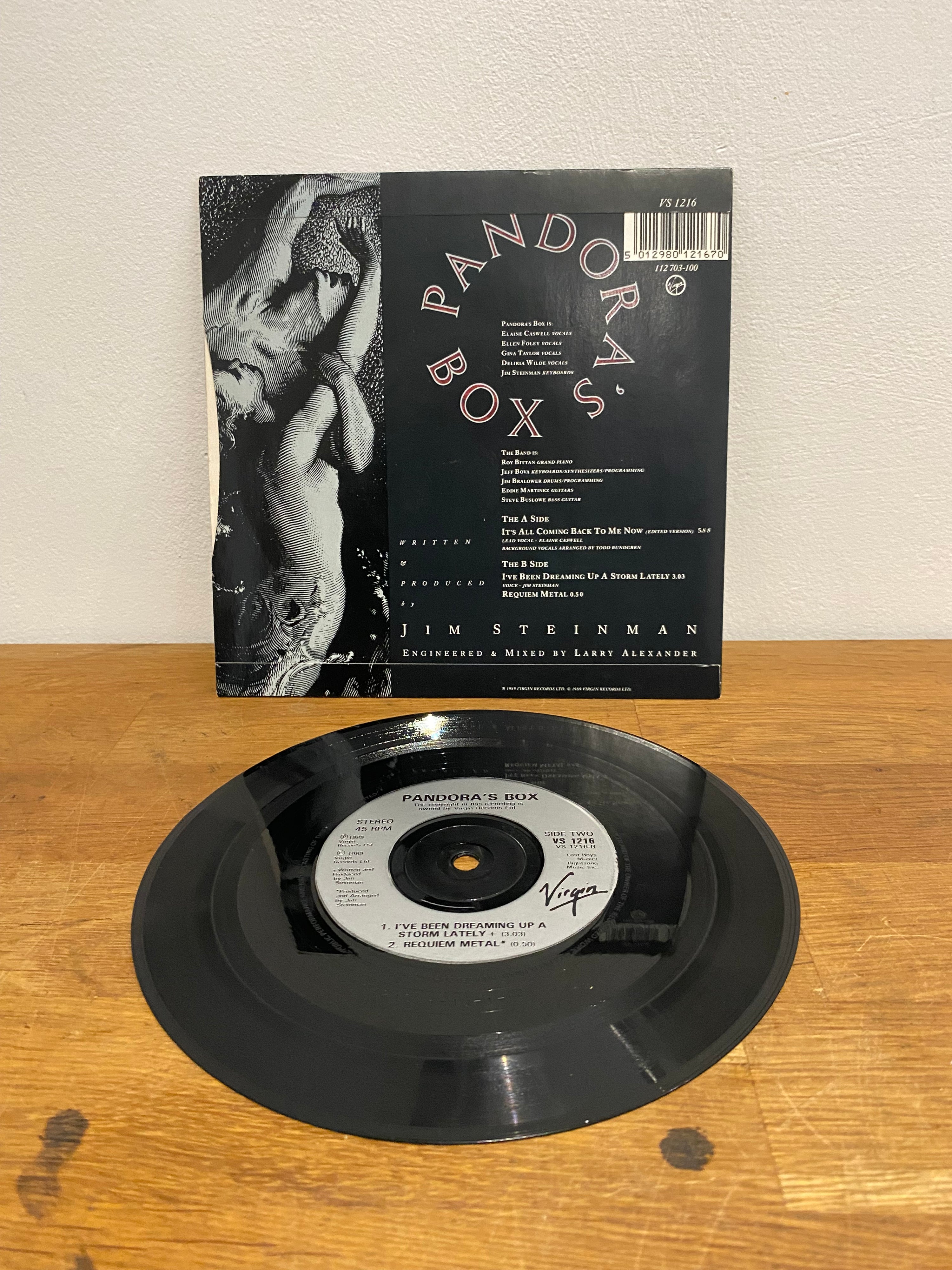 Pandora’s Box - It’s all coming back to me now , 1989 , Virgin