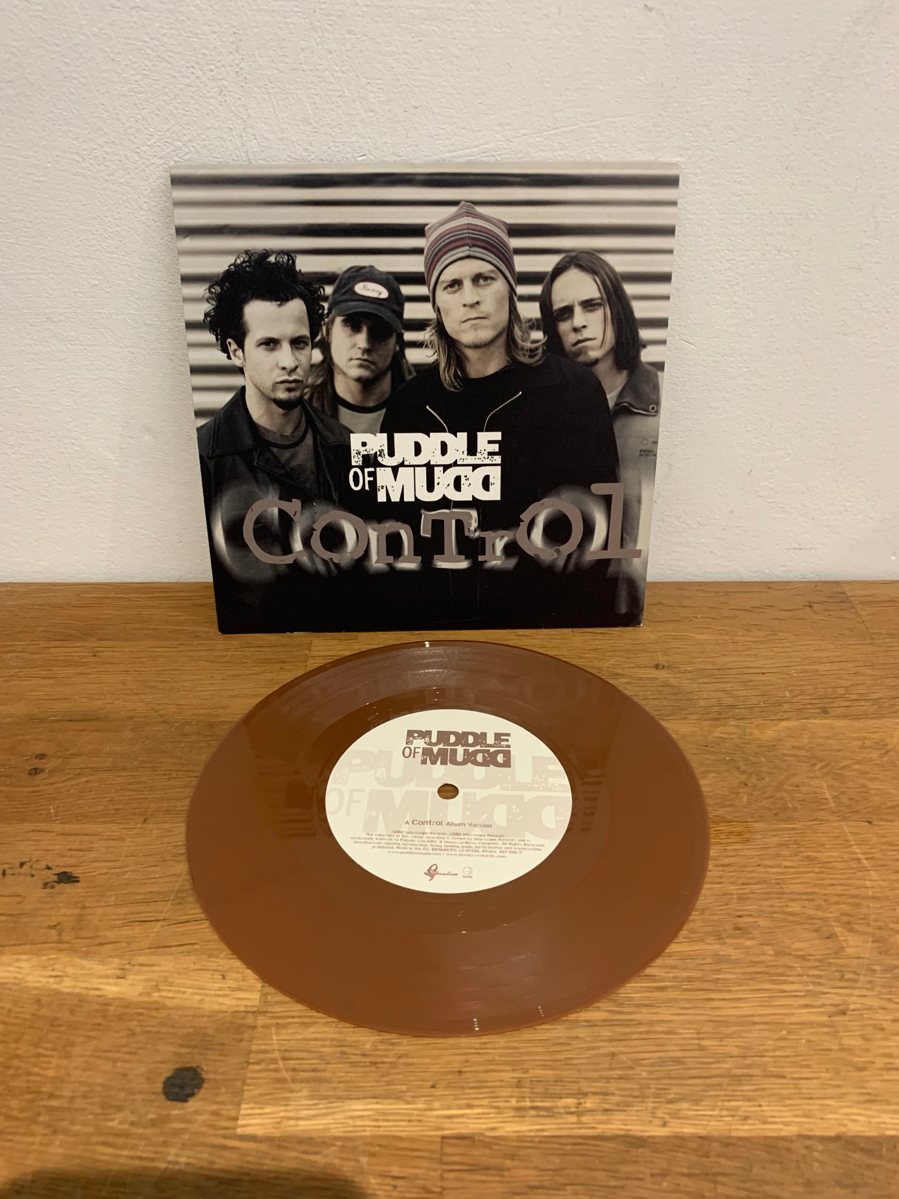 Puddle of Mudd - Control, 7” single, brown vinyl, 2002 Interscope records.