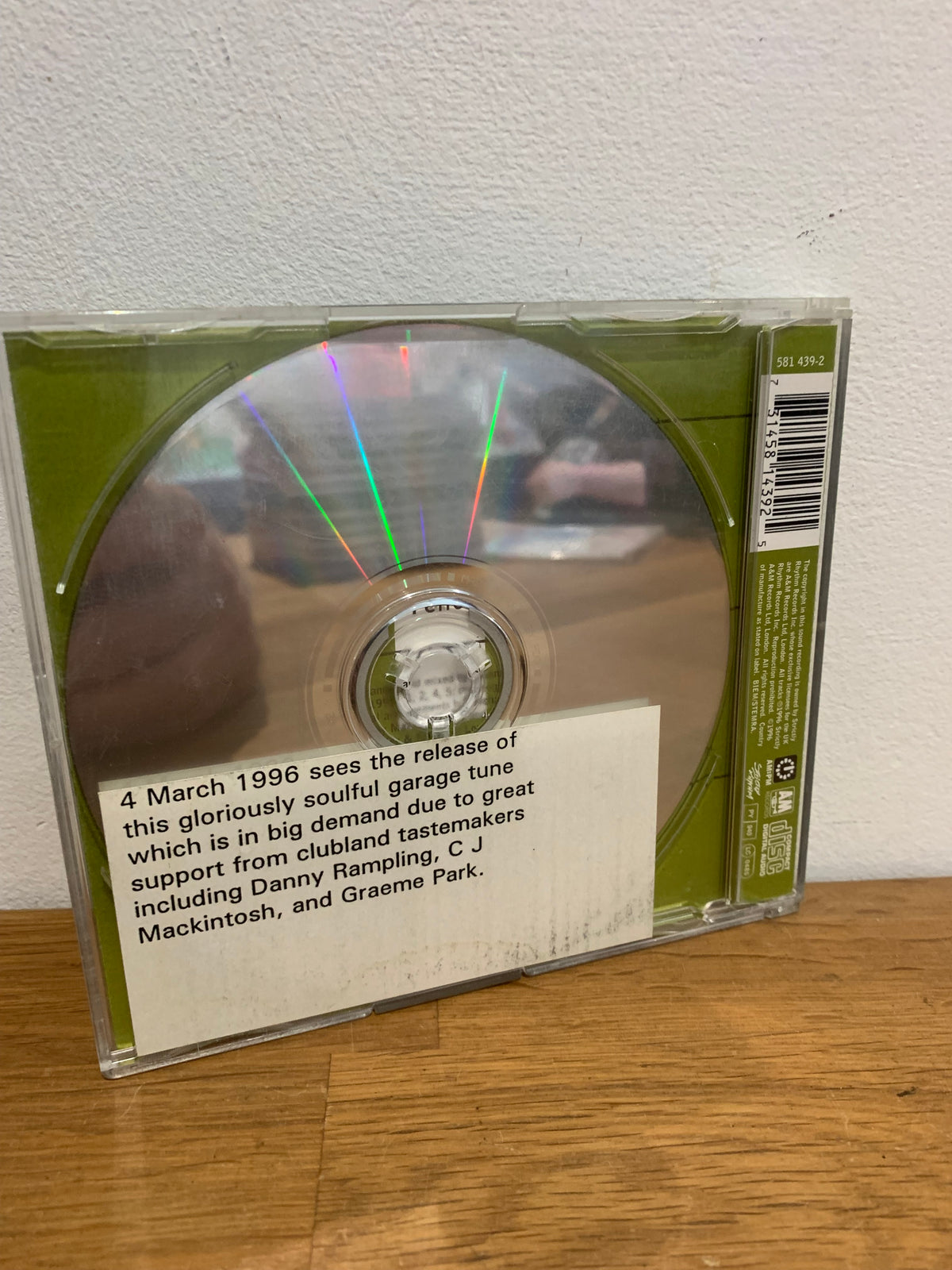 Mone - Movin’ , Promo cd single , 1996.