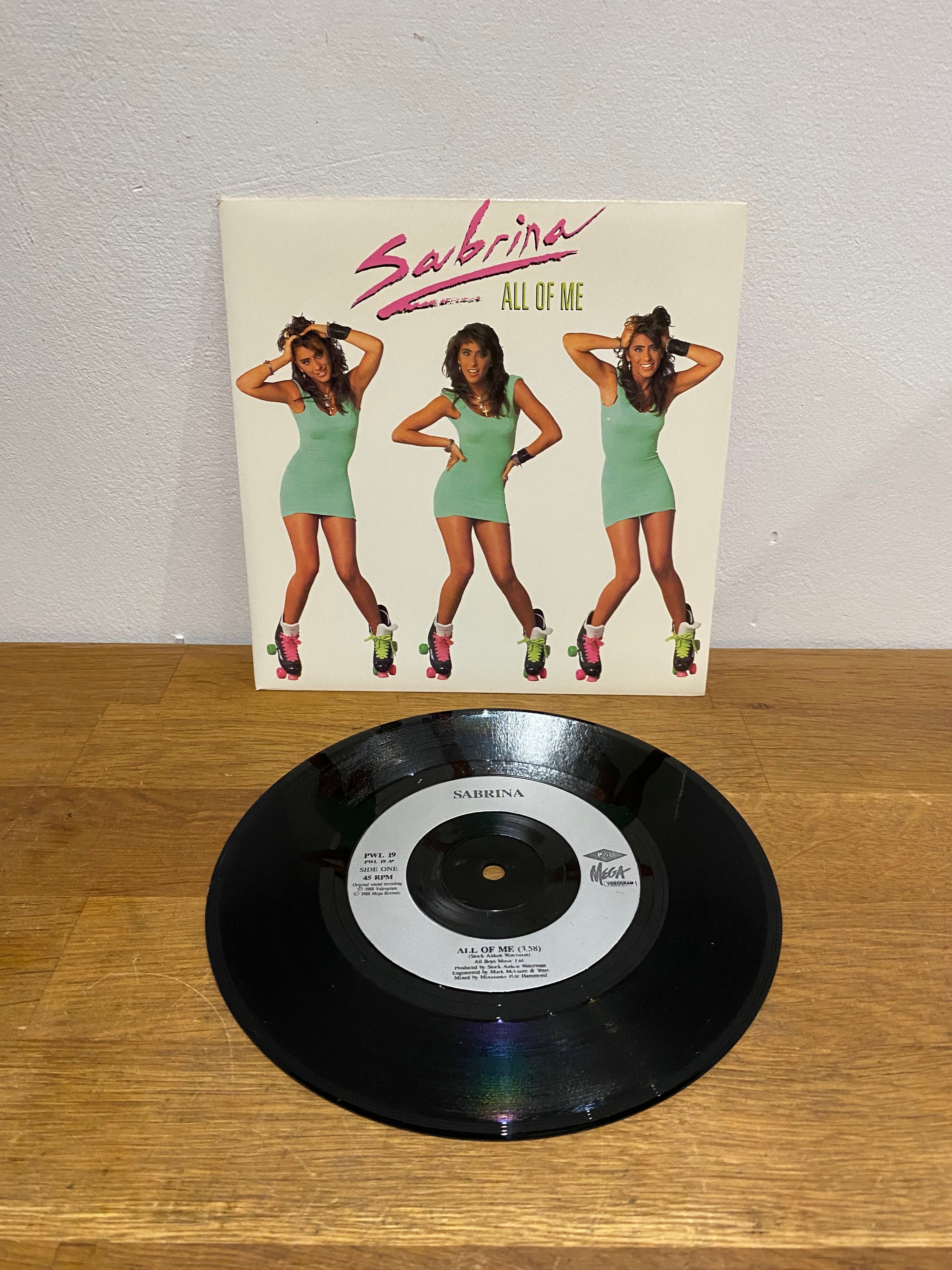 Sabrina - All of me , 1988, 7 inch single