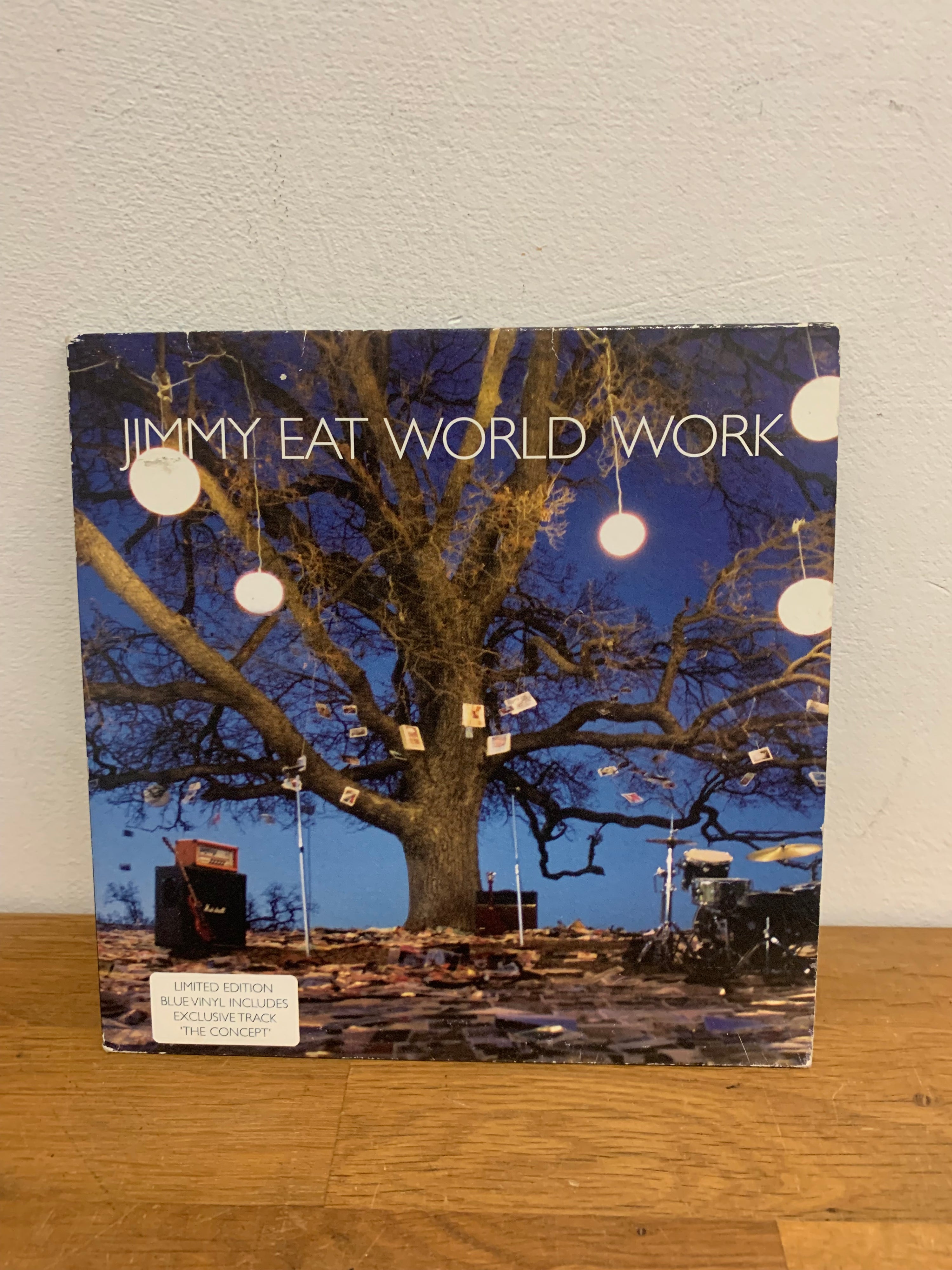 Jimmy Eat World - Work , 7” single blue vinyl 2005 Interscope records