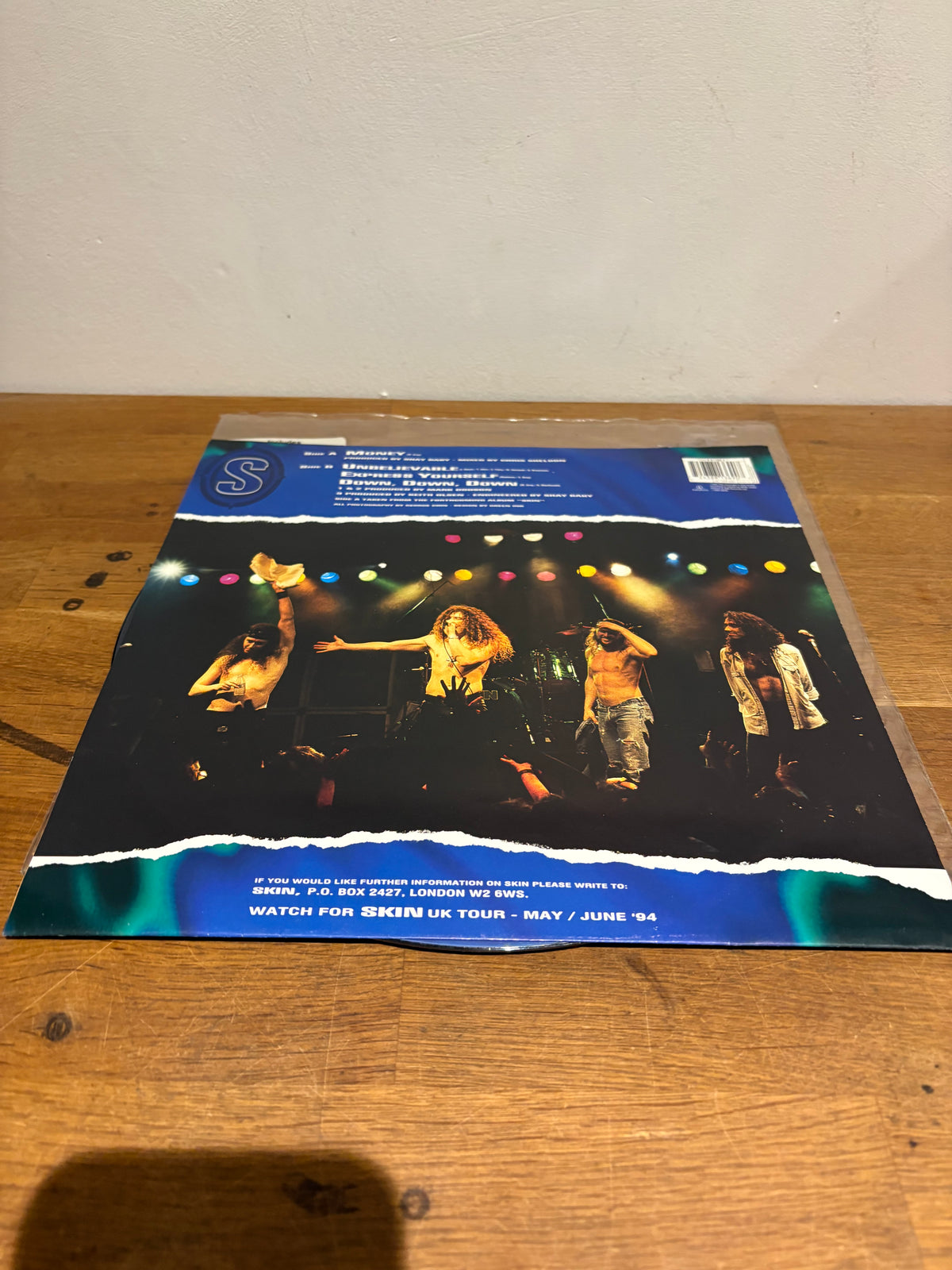 Skin - Money , 12 inch picture disc includes poster , Parlophone 1994.