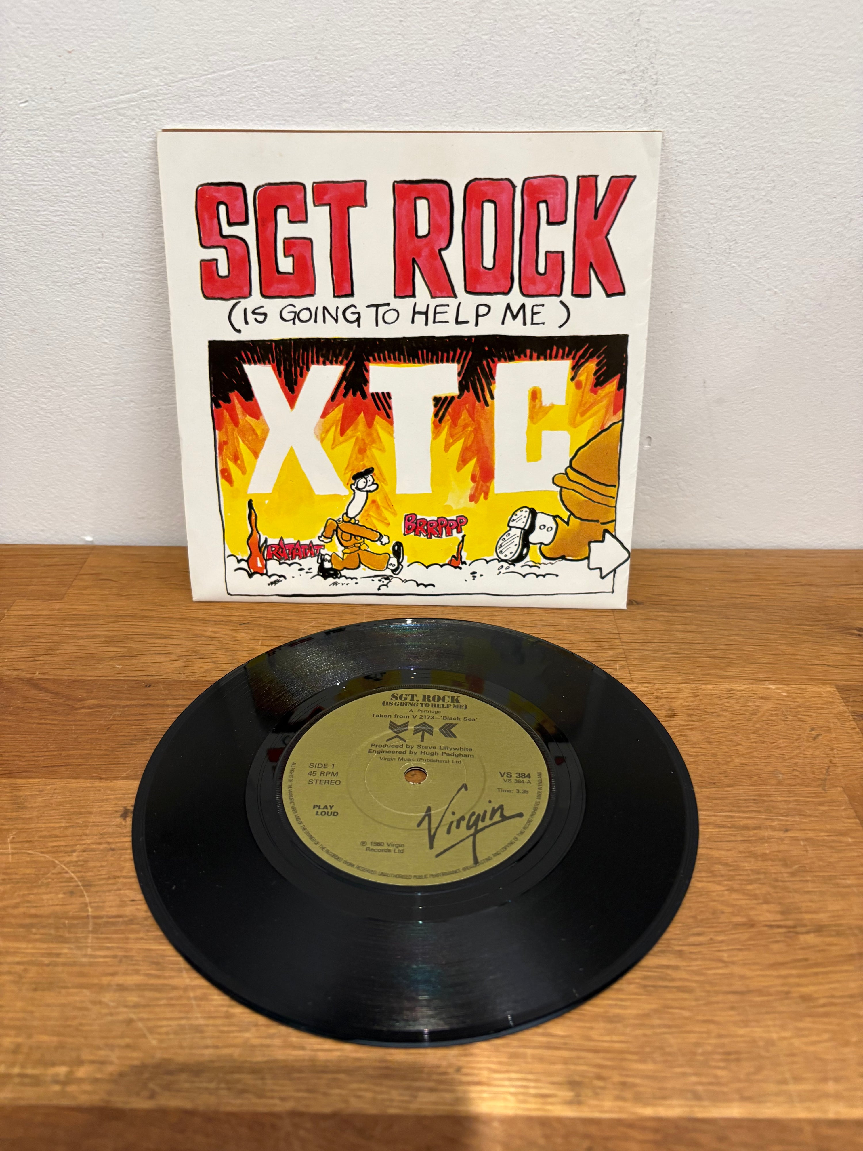 XTC - Sgt Rock (Is going to help me) 7 inch single , poster sleeve