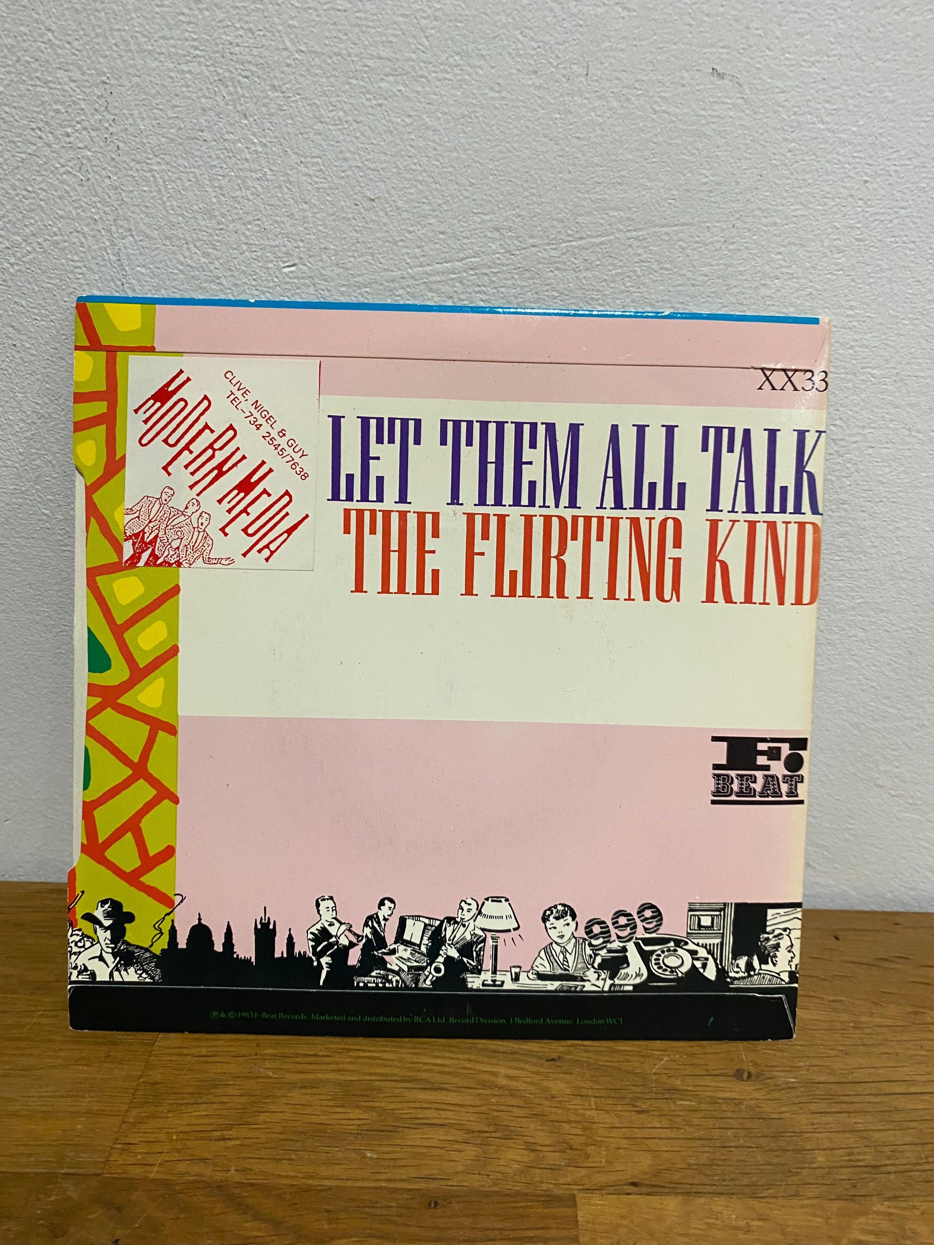 Elvis Costello & The Attractions - Let them all talk , 7” single, 1983 F Beat records. XX33