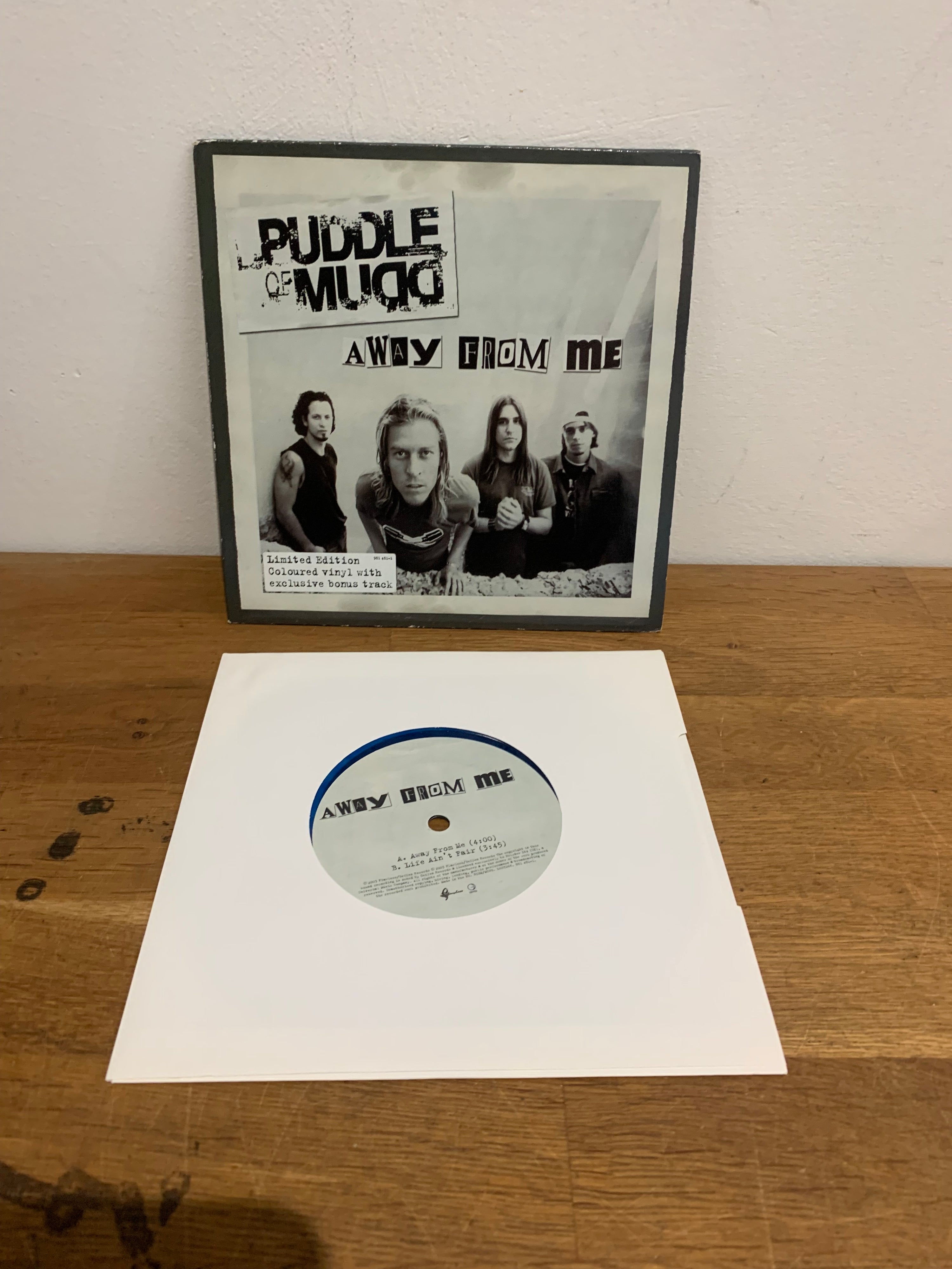 Puddle of Mudd - Away from me , 7” limited edition coloured vinyl.