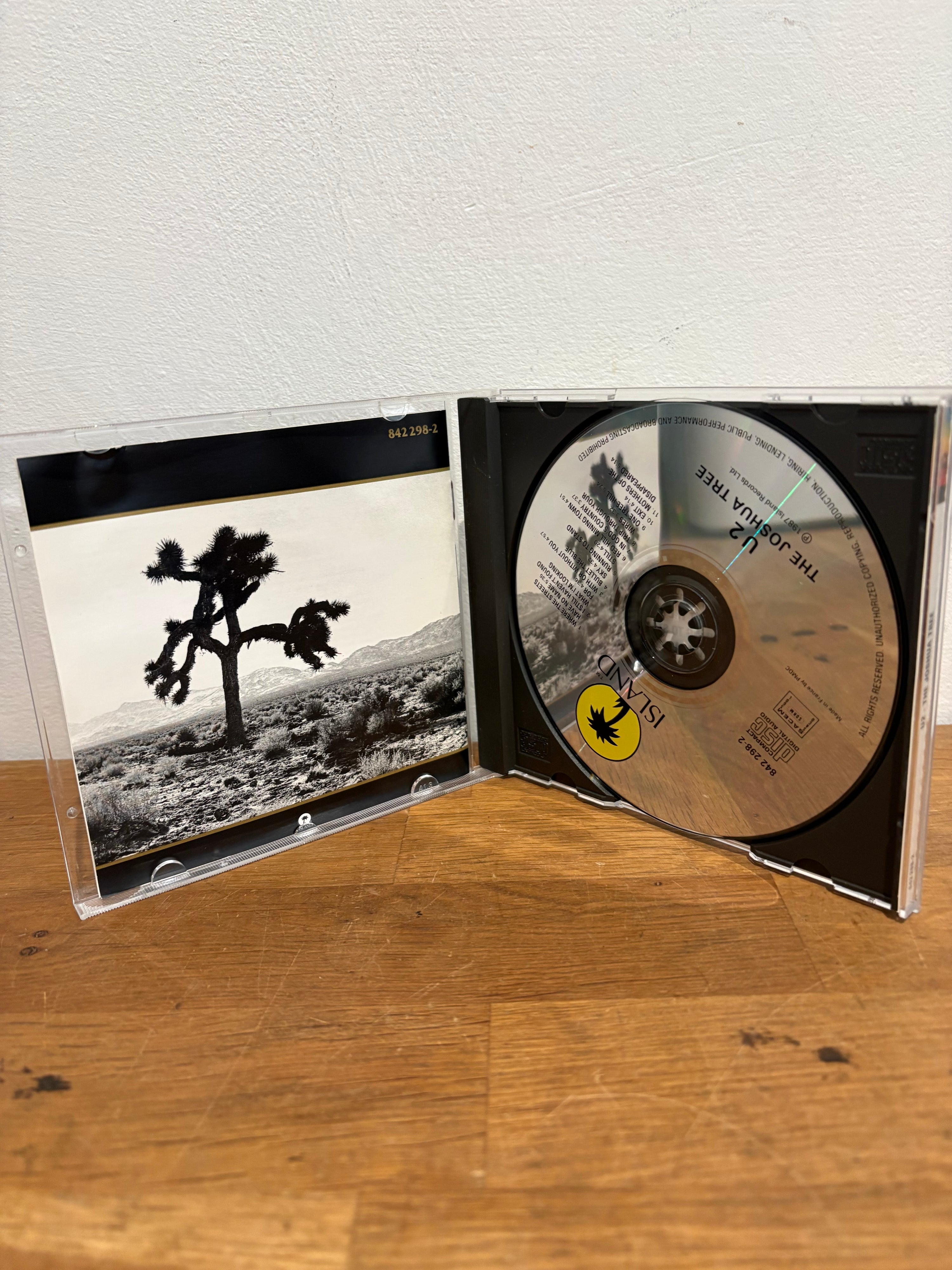 U2 - Joshua Tree , cd album , 1987 Island Records.