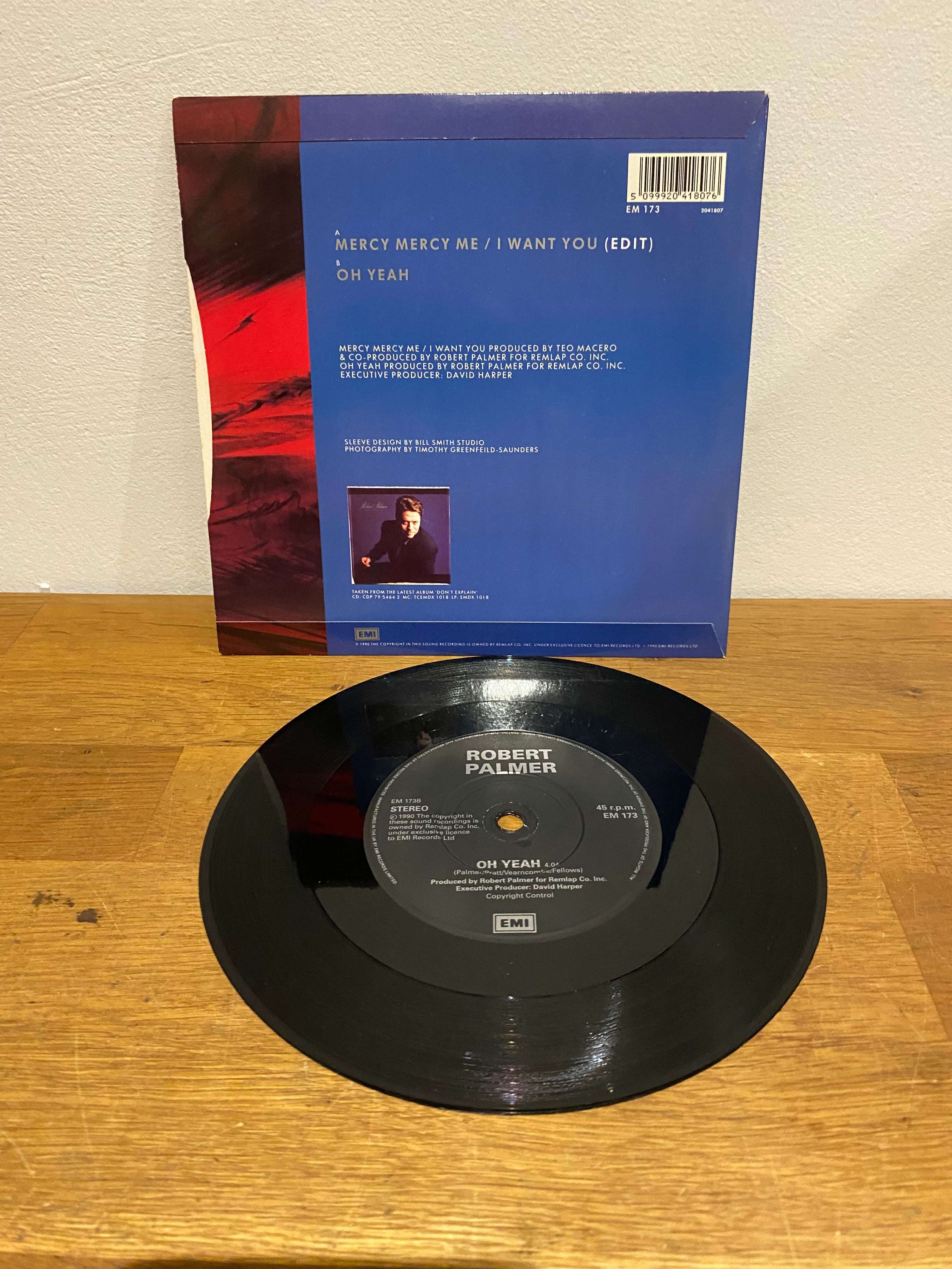 Robert Palmer - Mercy Mercy Me 7" Single (1990)