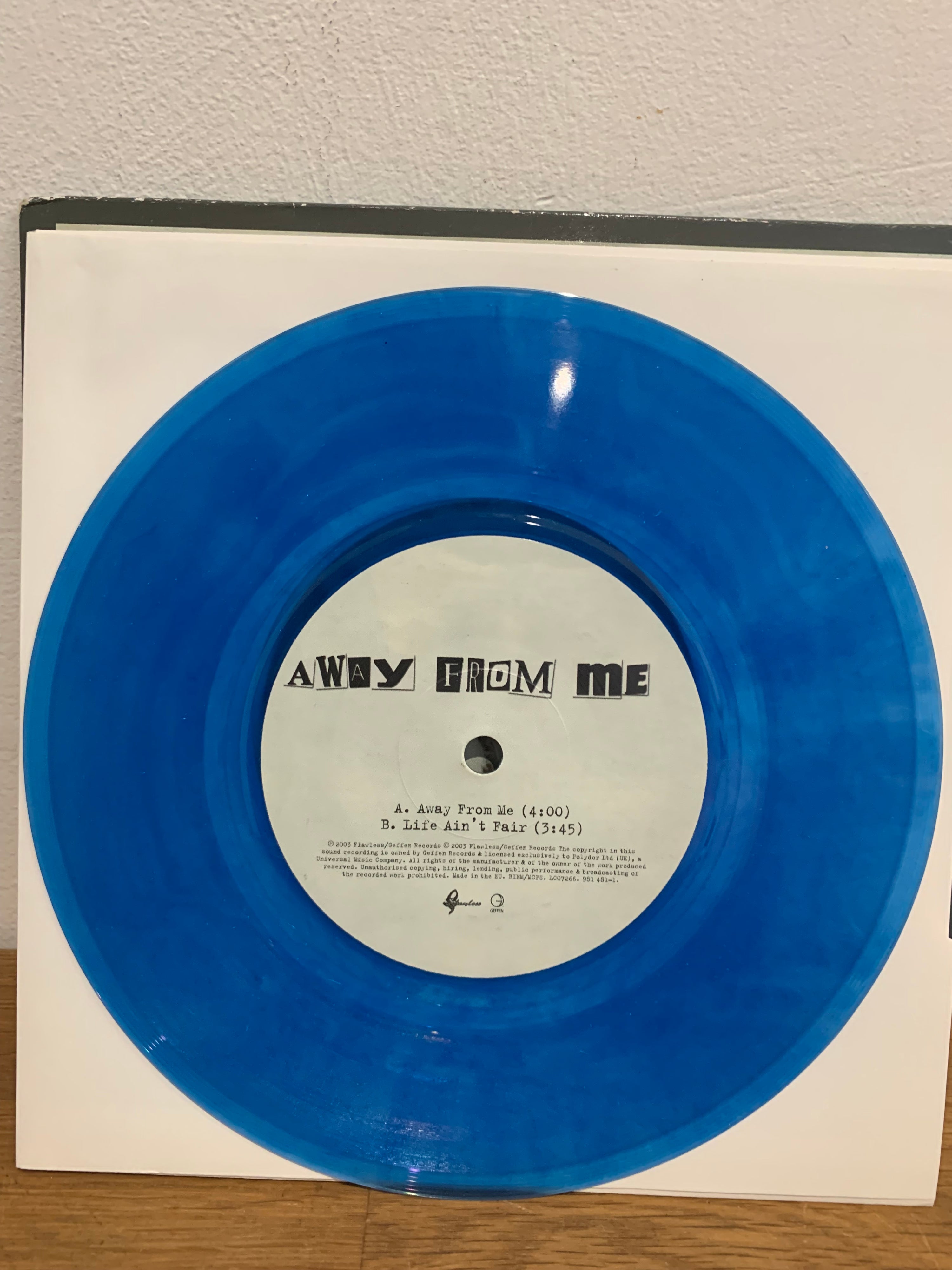 Puddle of Mudd - Away from me , 7” limited edition coloured vinyl.