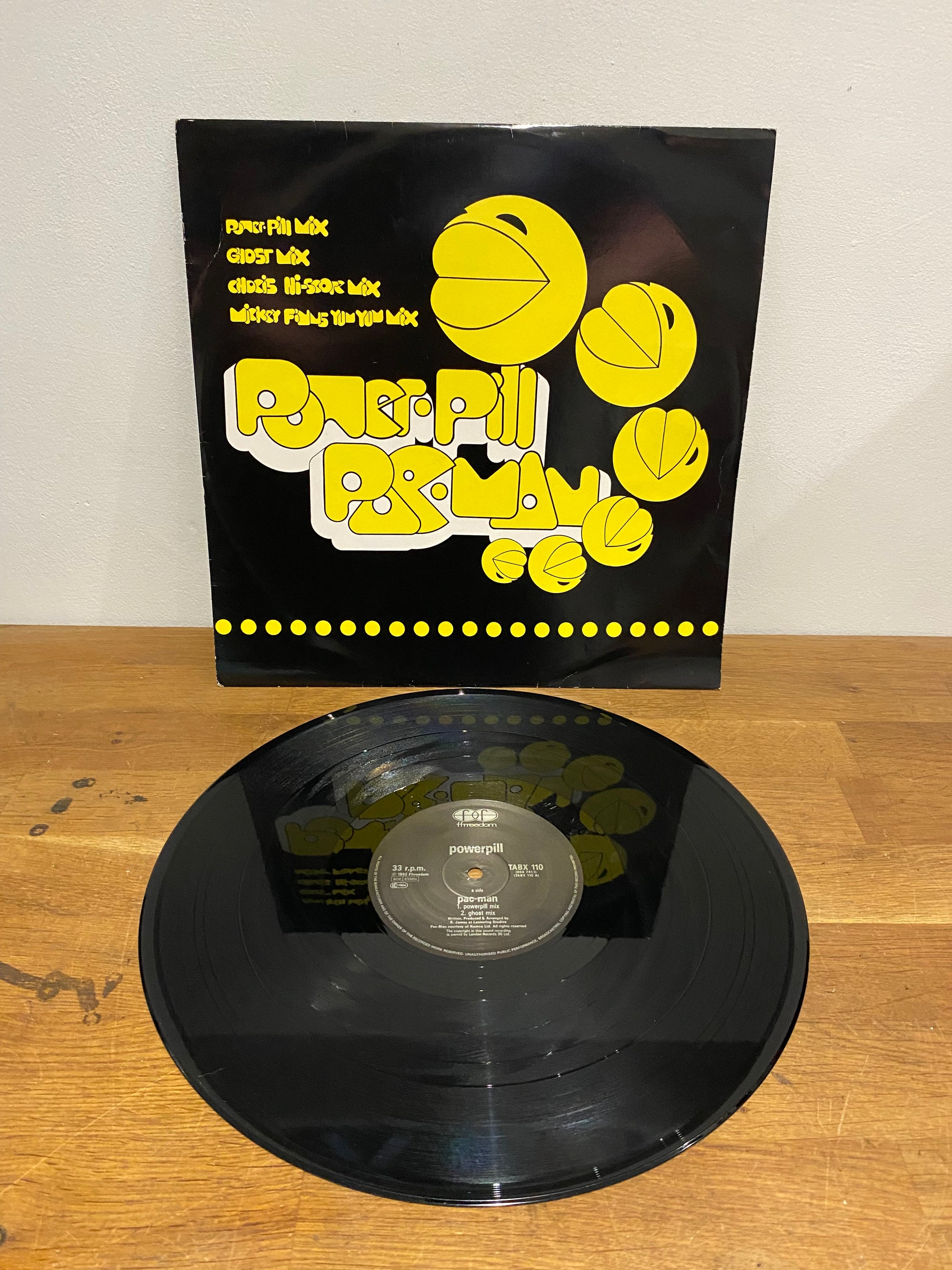Power-Pill - Pac-Man, 12” vinyl FFRR  TABX110 , 1992 . Rare