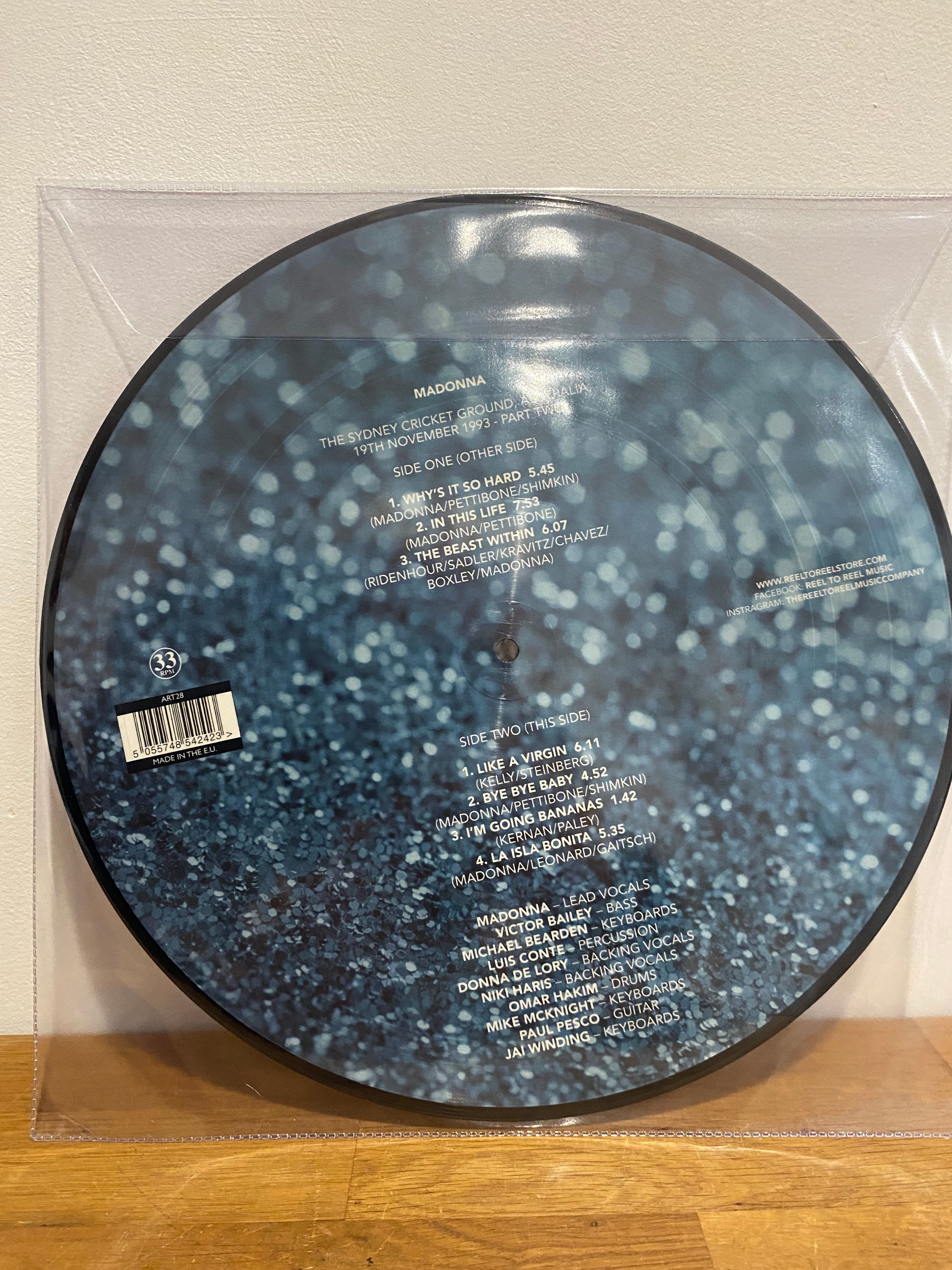 Madonna - The Sydney Cricket Ground , Part Two, picture disc