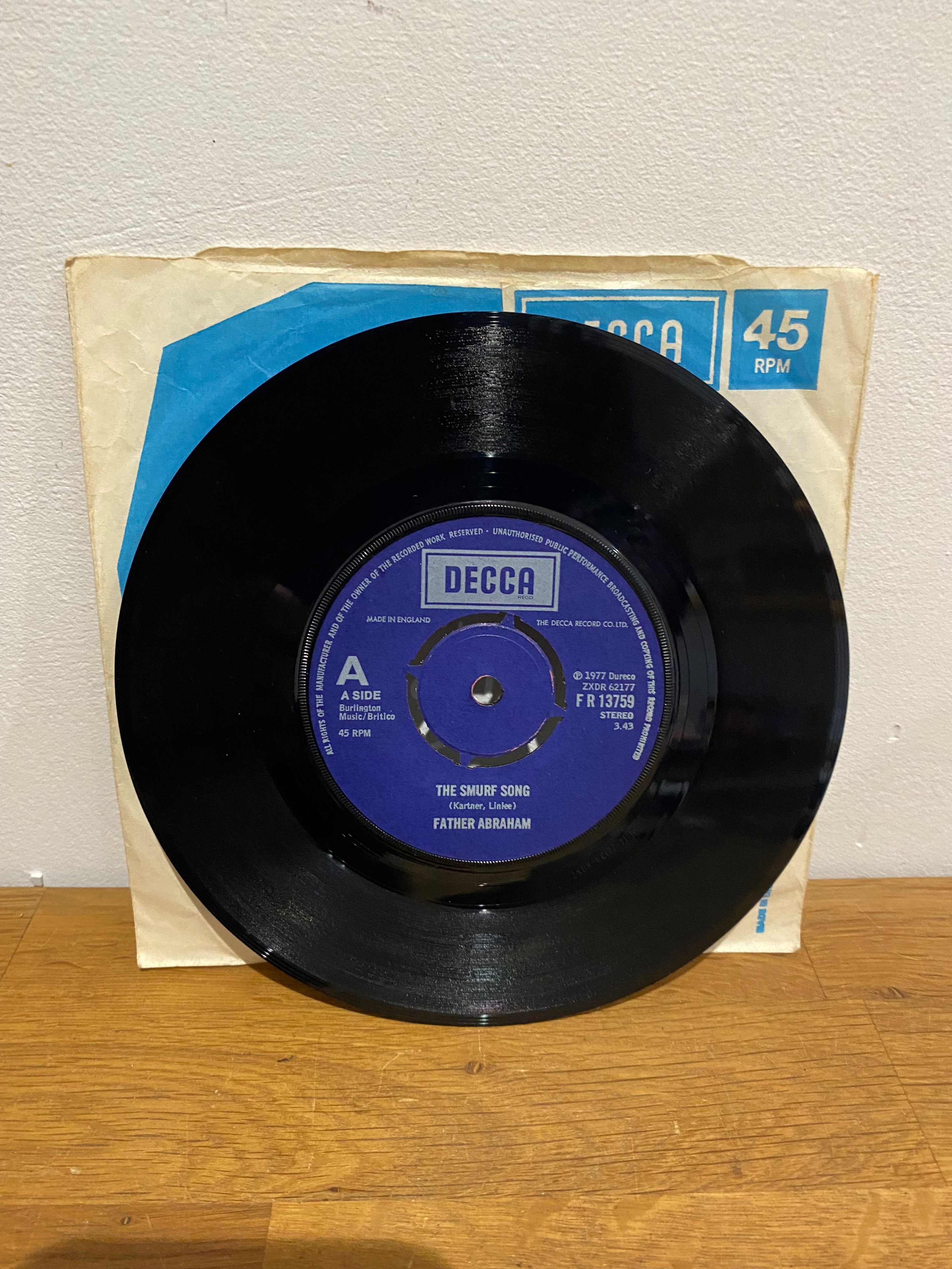 Father Abraham - The Smurf Song 7" Single (1977)