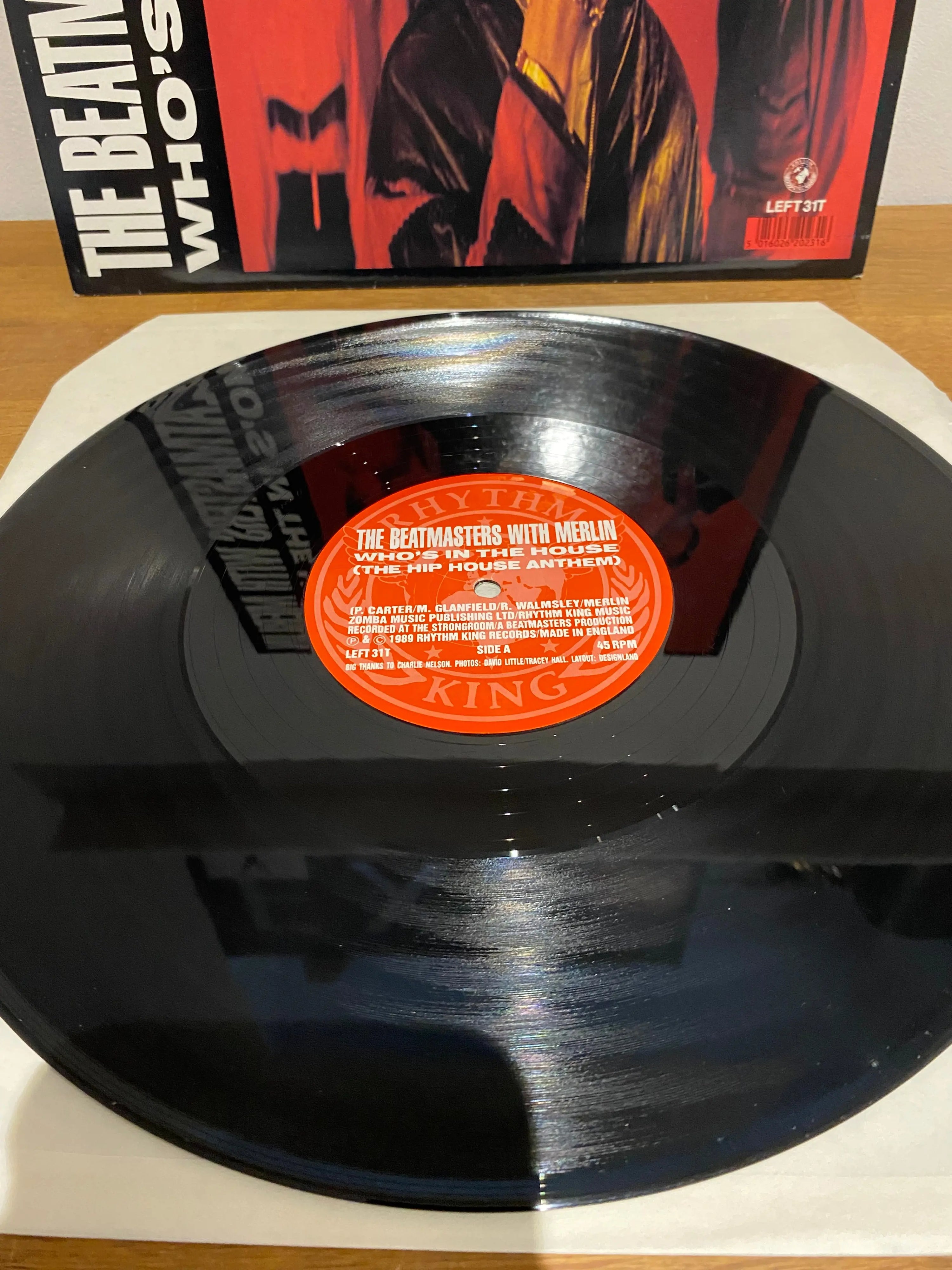 1989 The Beatmasters with Merlin Who’s in the House 12 inch single UK release