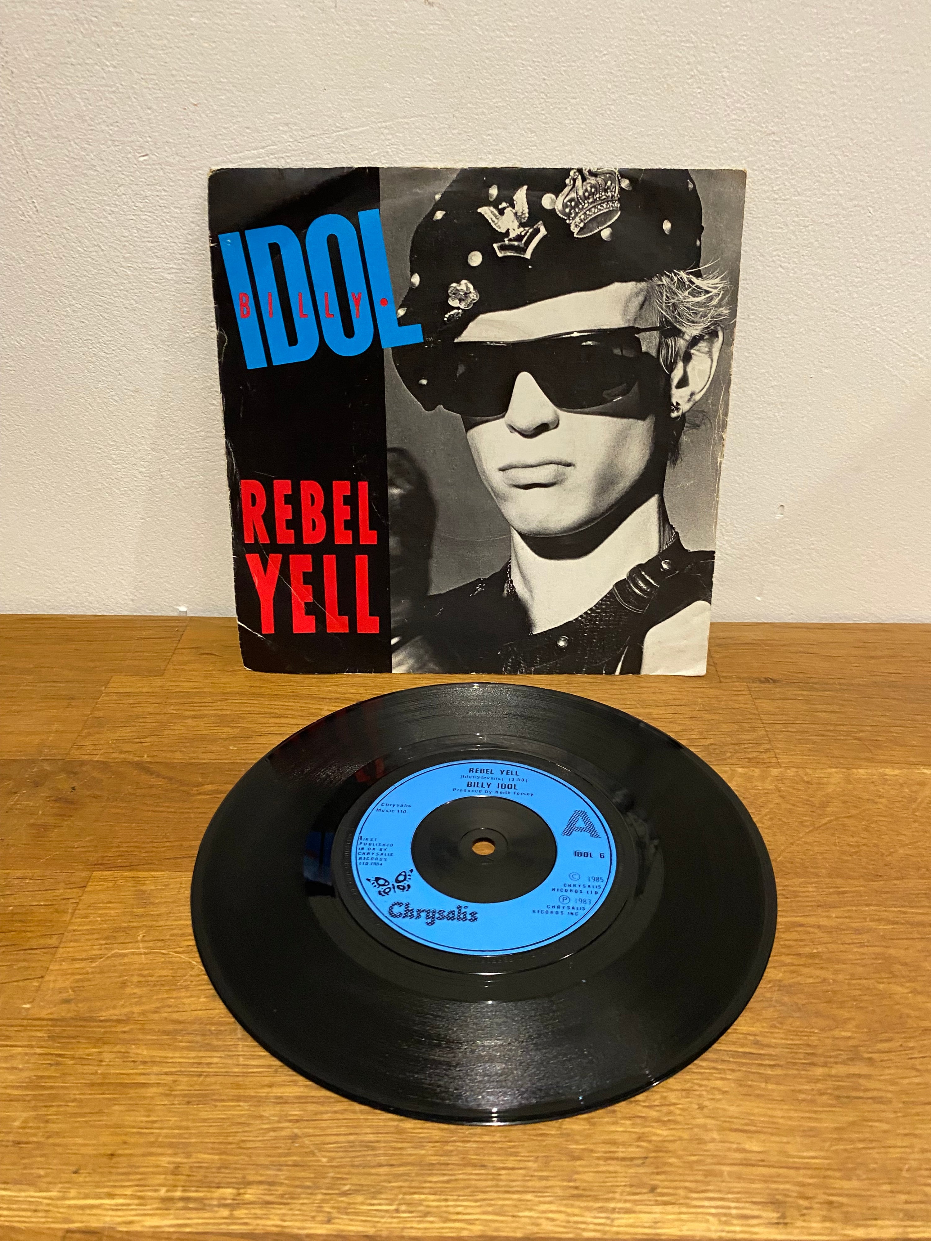 Billy Idol - Rebel Yell , 1985, 7” single