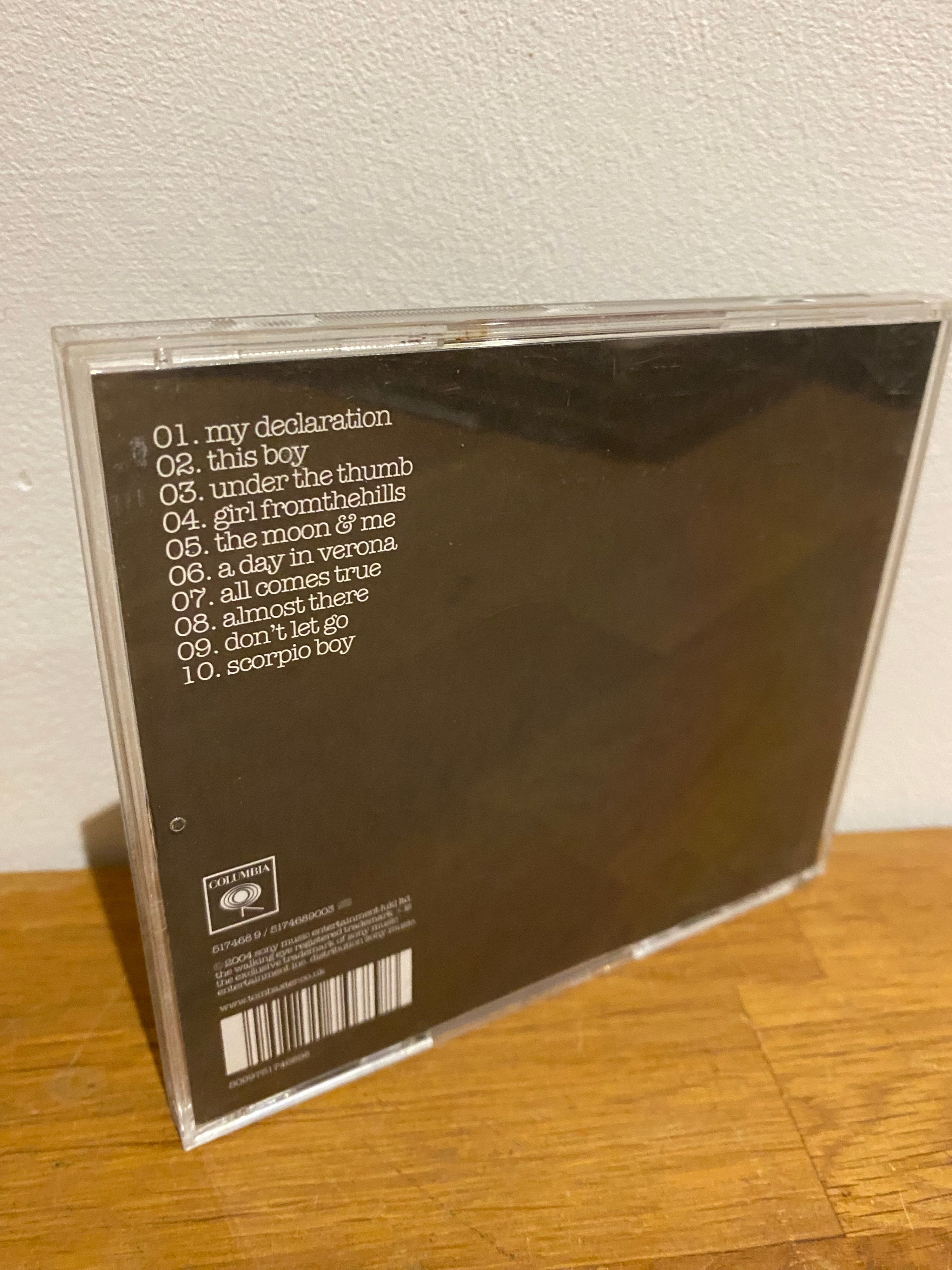 Tom Baxter - Feather and Stone , cd album, Columbia 2004