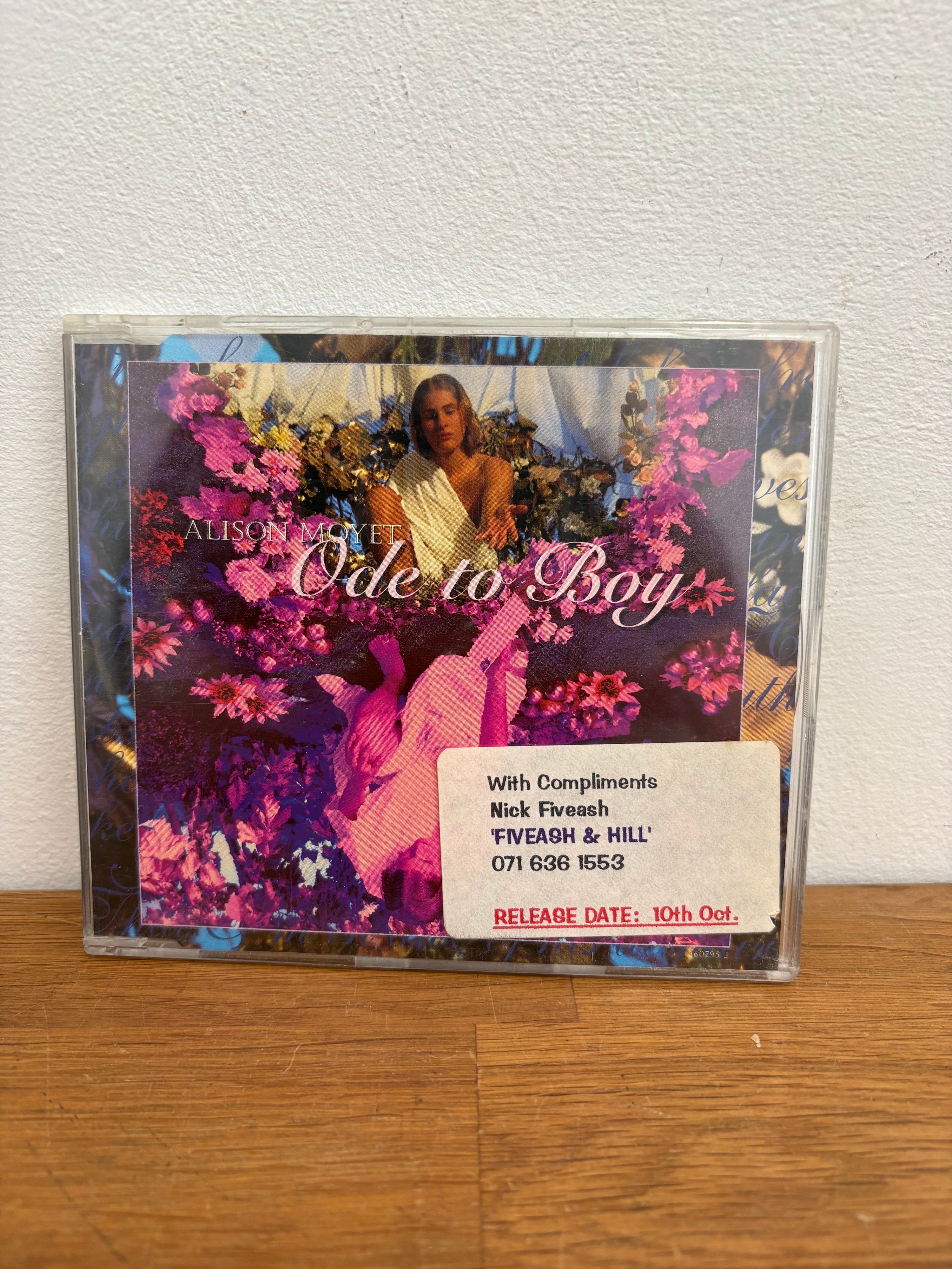 Alison Moyet - Ode to boy , cd single, 1994, 4track promo