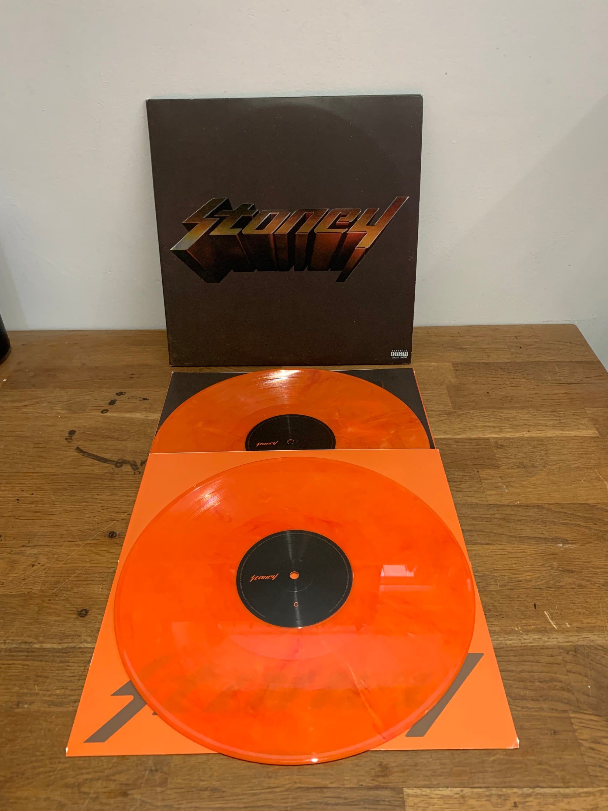 Post Malone - Stoney , Gatefold double Lp , Orange vinyl vinyl LP album cover