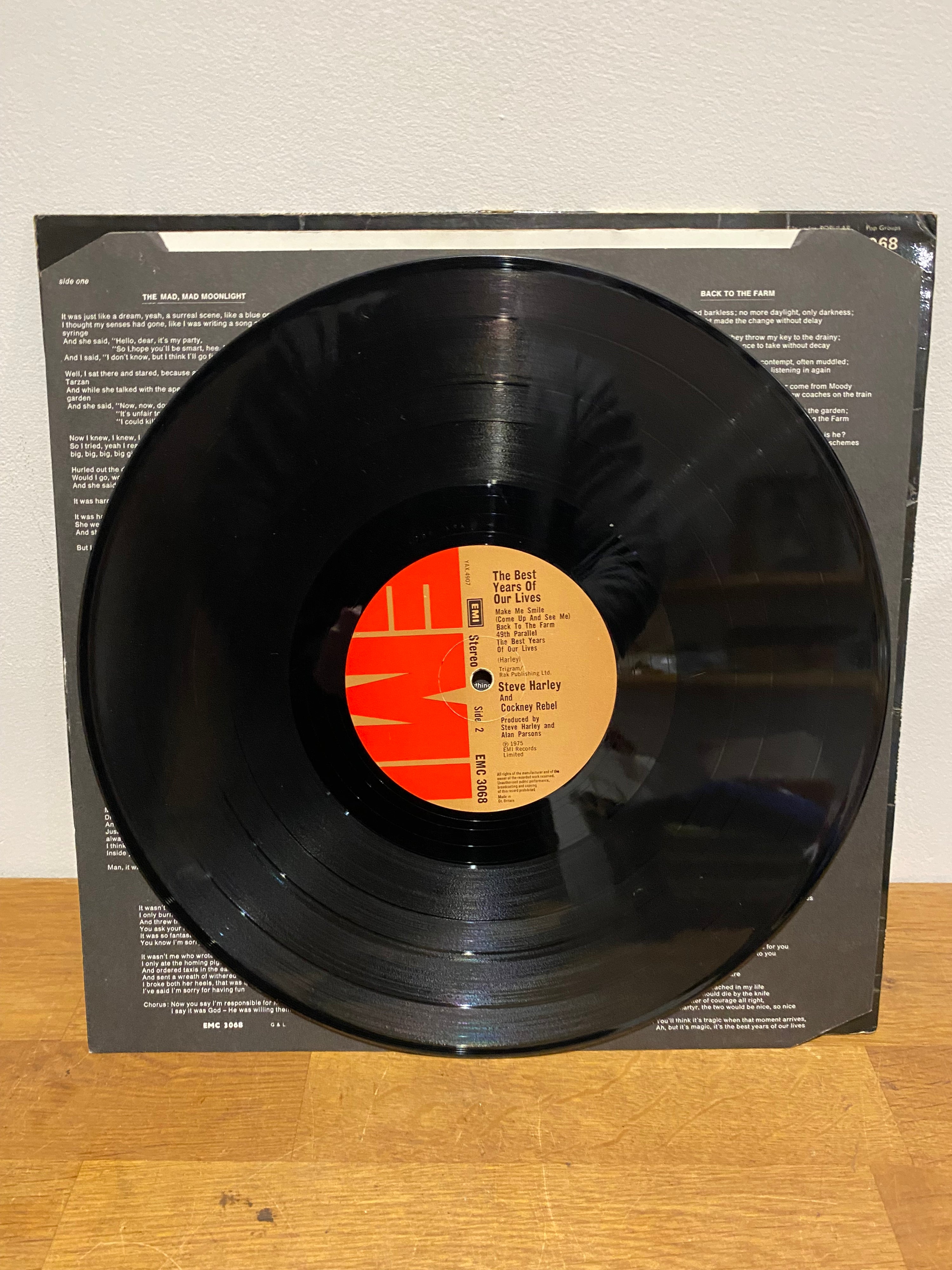 Steve Harley & Cockney Rebel - Best Years Of Our Lives Vinyl LP (1975)