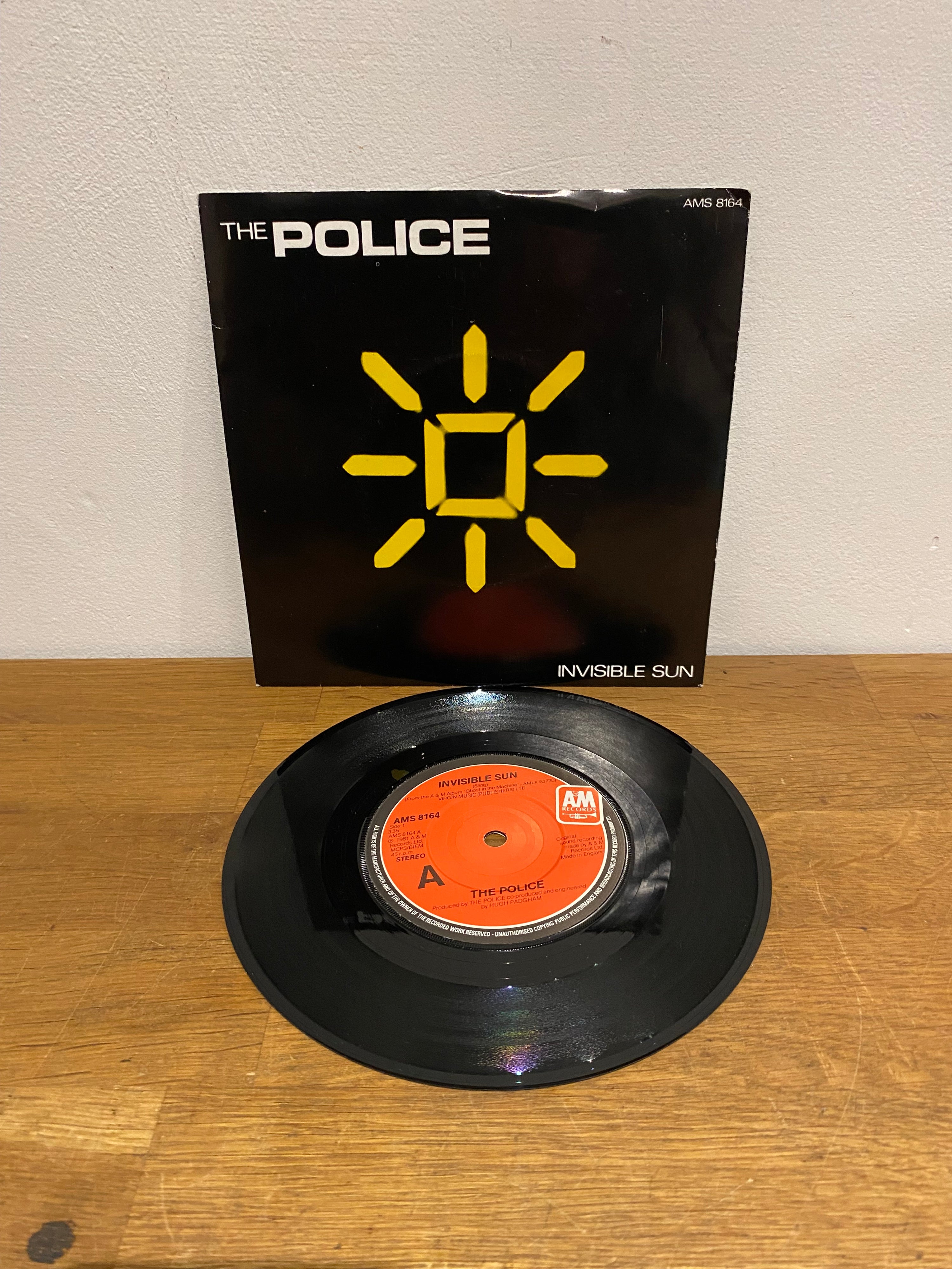 The Police - Invisible Sun , 7” single, 1981 , A&M records