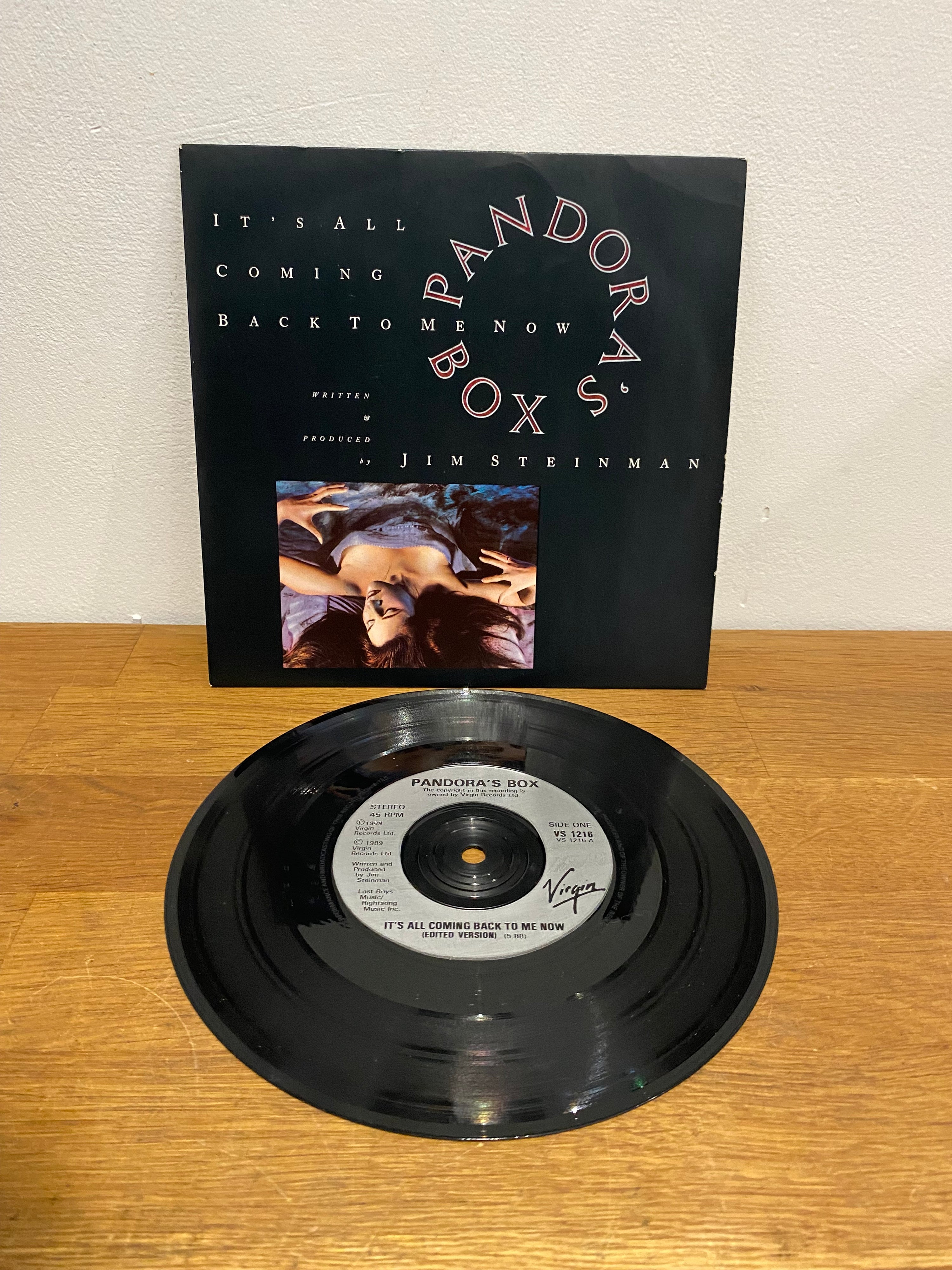 Pandora’s Box - It’s All Coming Back To Me Now, 7” single , Virgin 1989