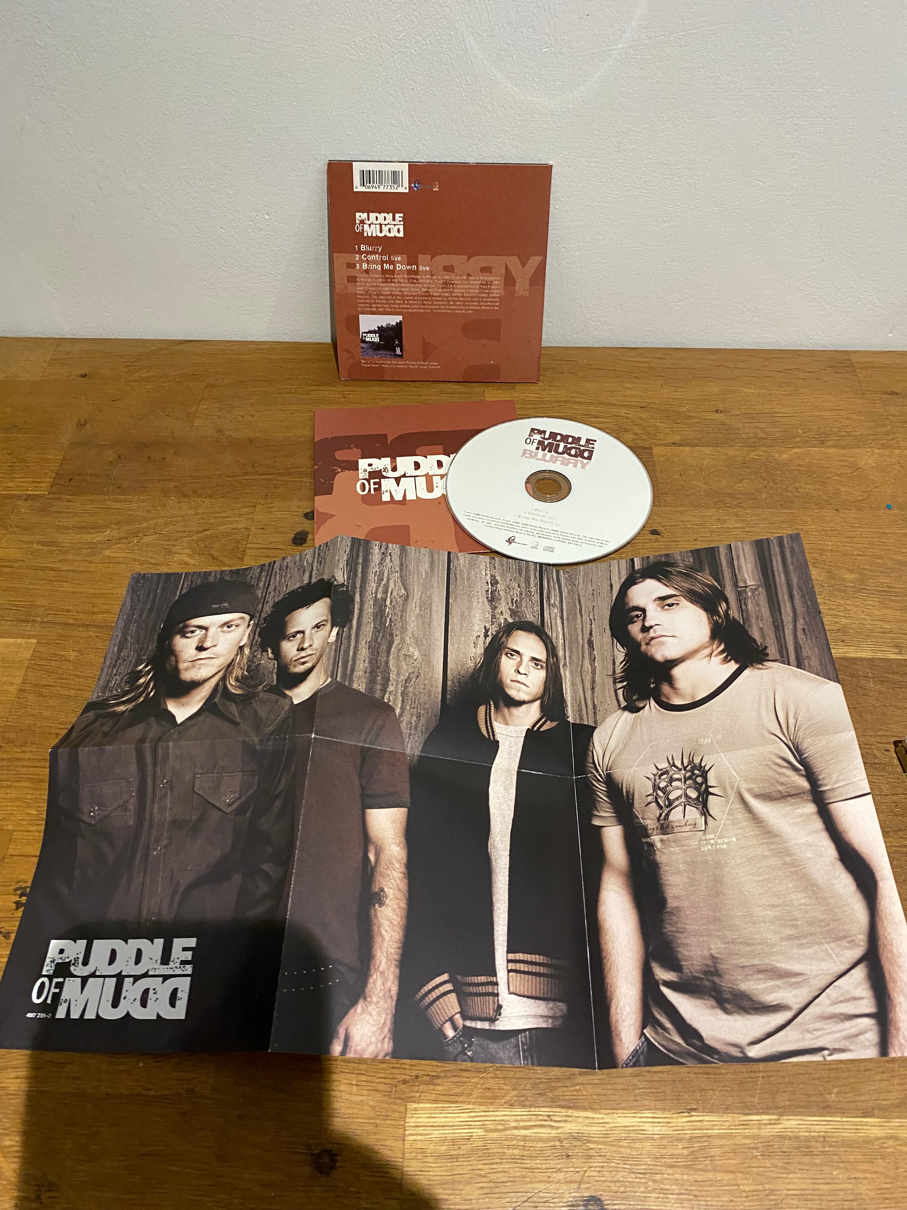 Puddle of Mudd - Blurry , Limited edition poster pack cd single