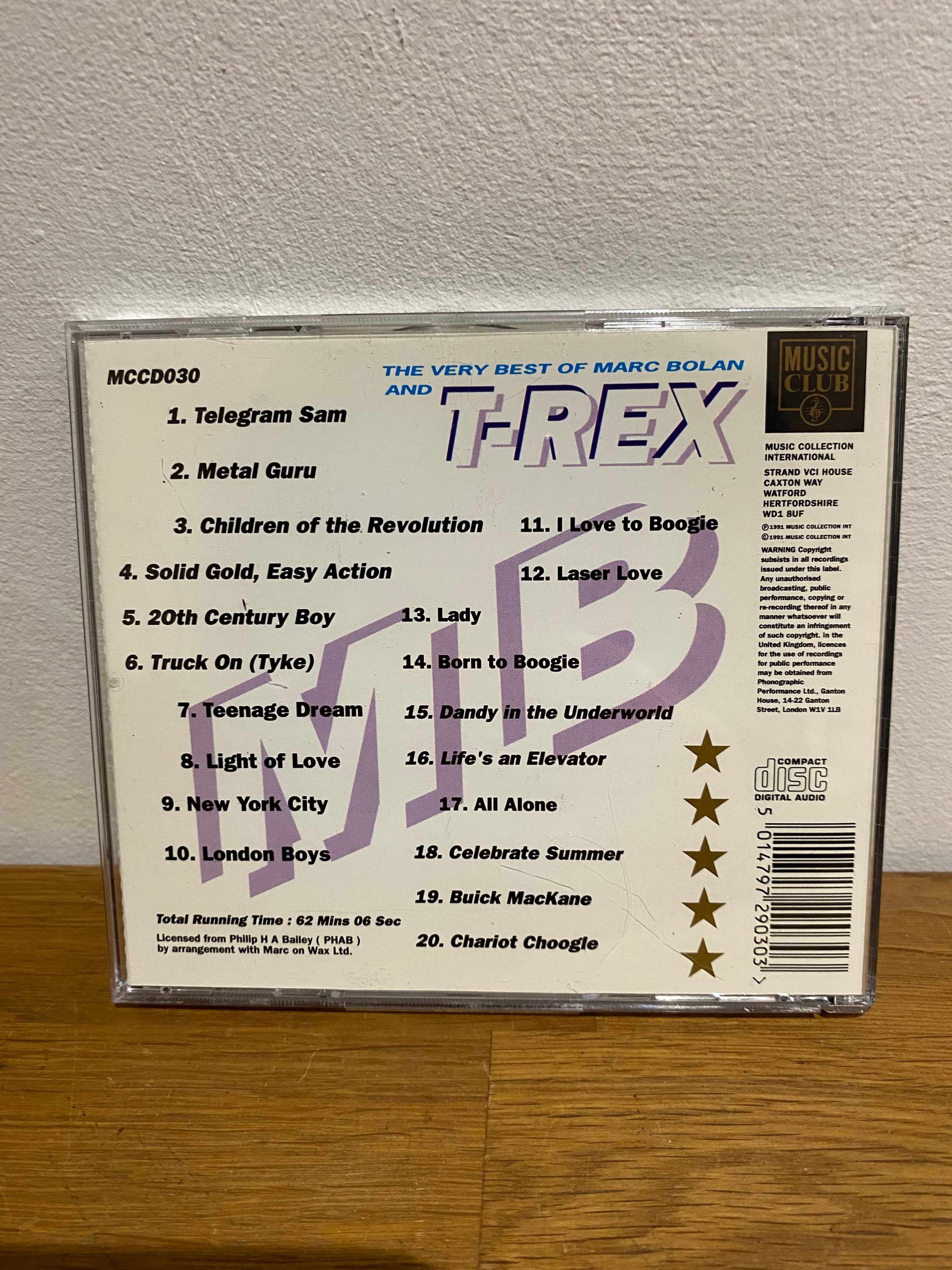 T Rex - The very best of Marc Bolan and T-Rex , cd album