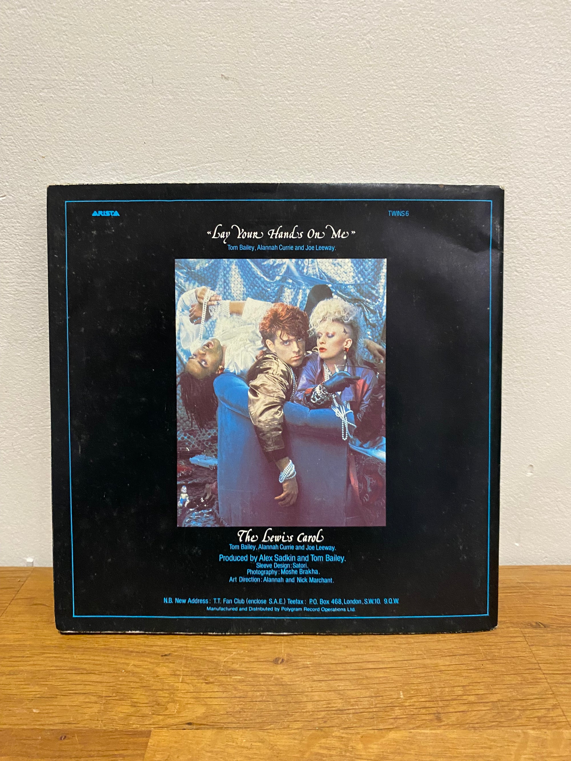 Thompson Twins - Lay Your Hands On Me 7" Single Poster Sleeve (1984)