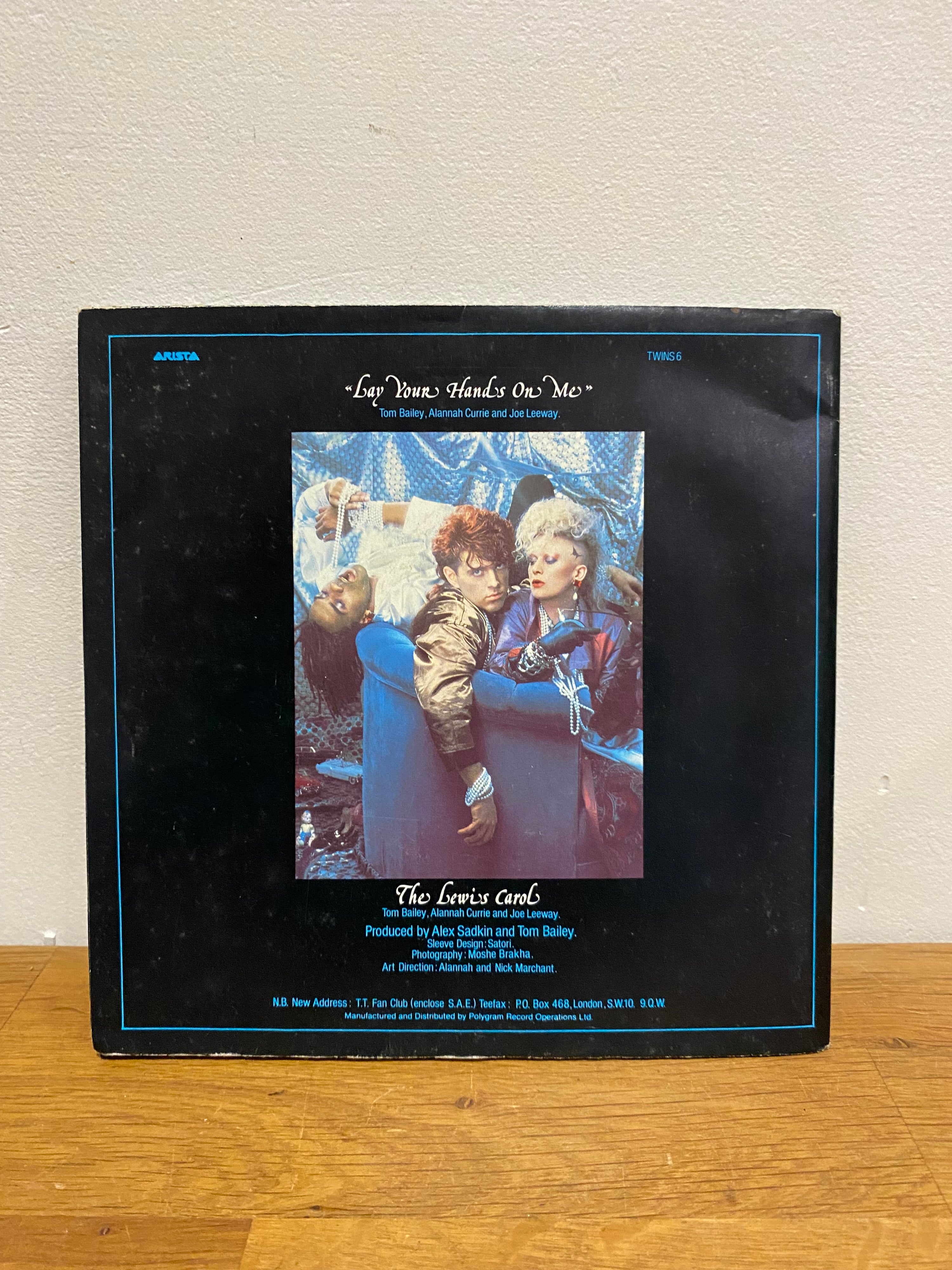 Thompson Twins - Lay Your Hands On Me 7" Single Poster Sleeve (1984)