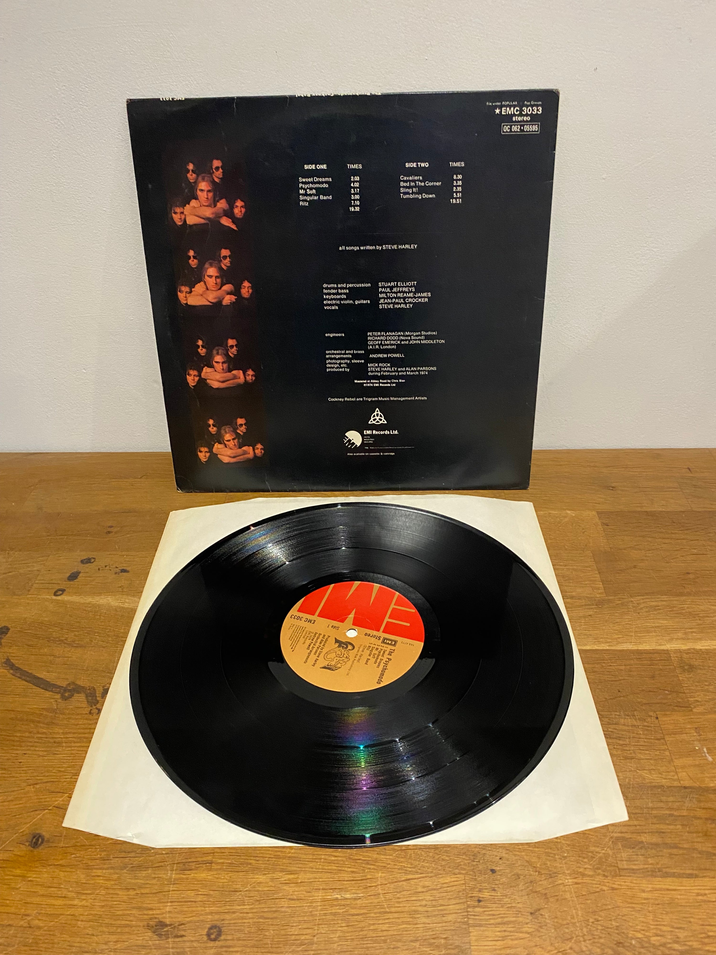 Cockney Rebel - The Psychomodo , 12” album, 1974 , EMI Records, EMC3033