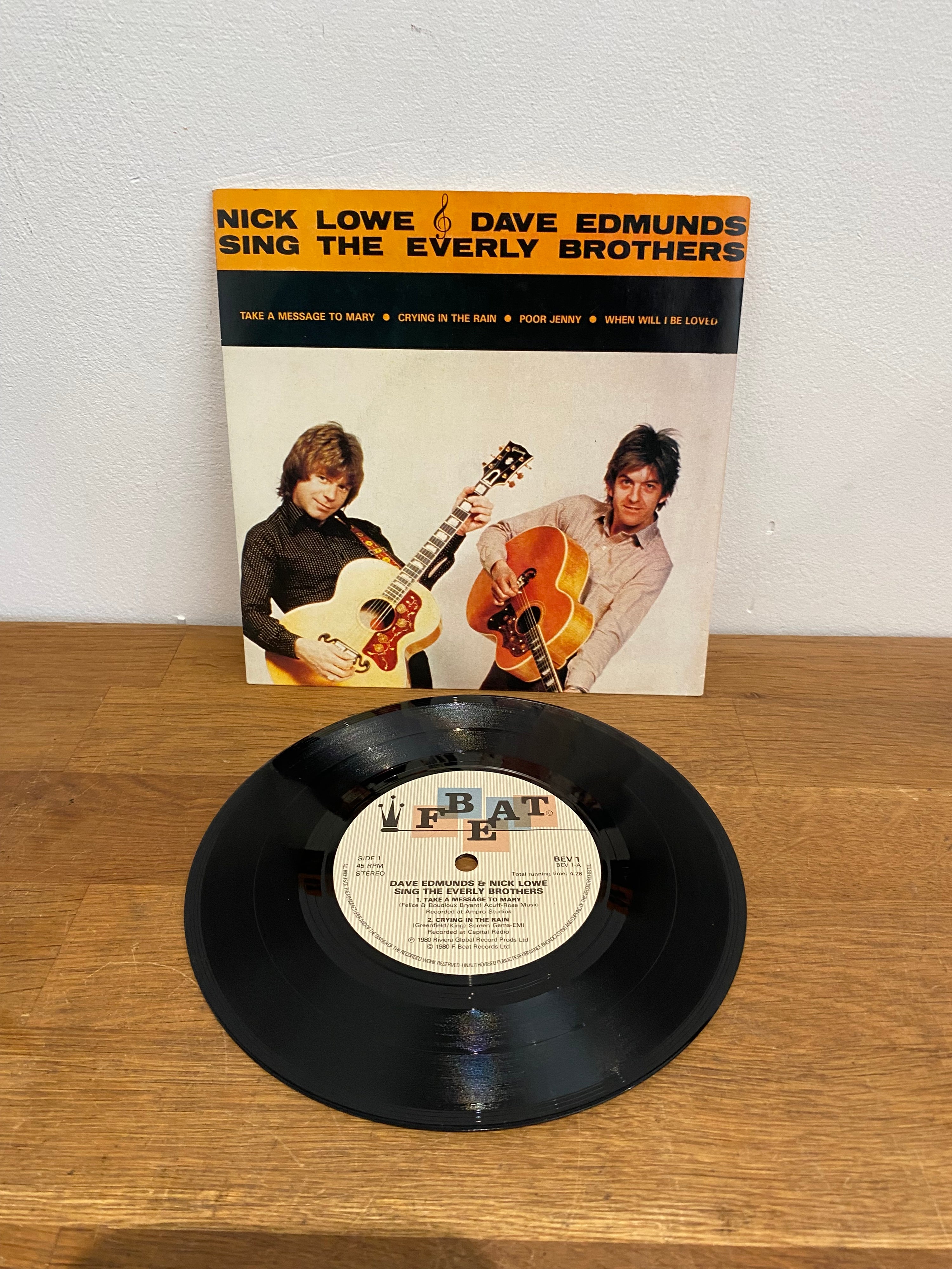 Nick Lowe & Dave Edmunds - sing the Everly Brothers, FBEAT BEV1, 1980