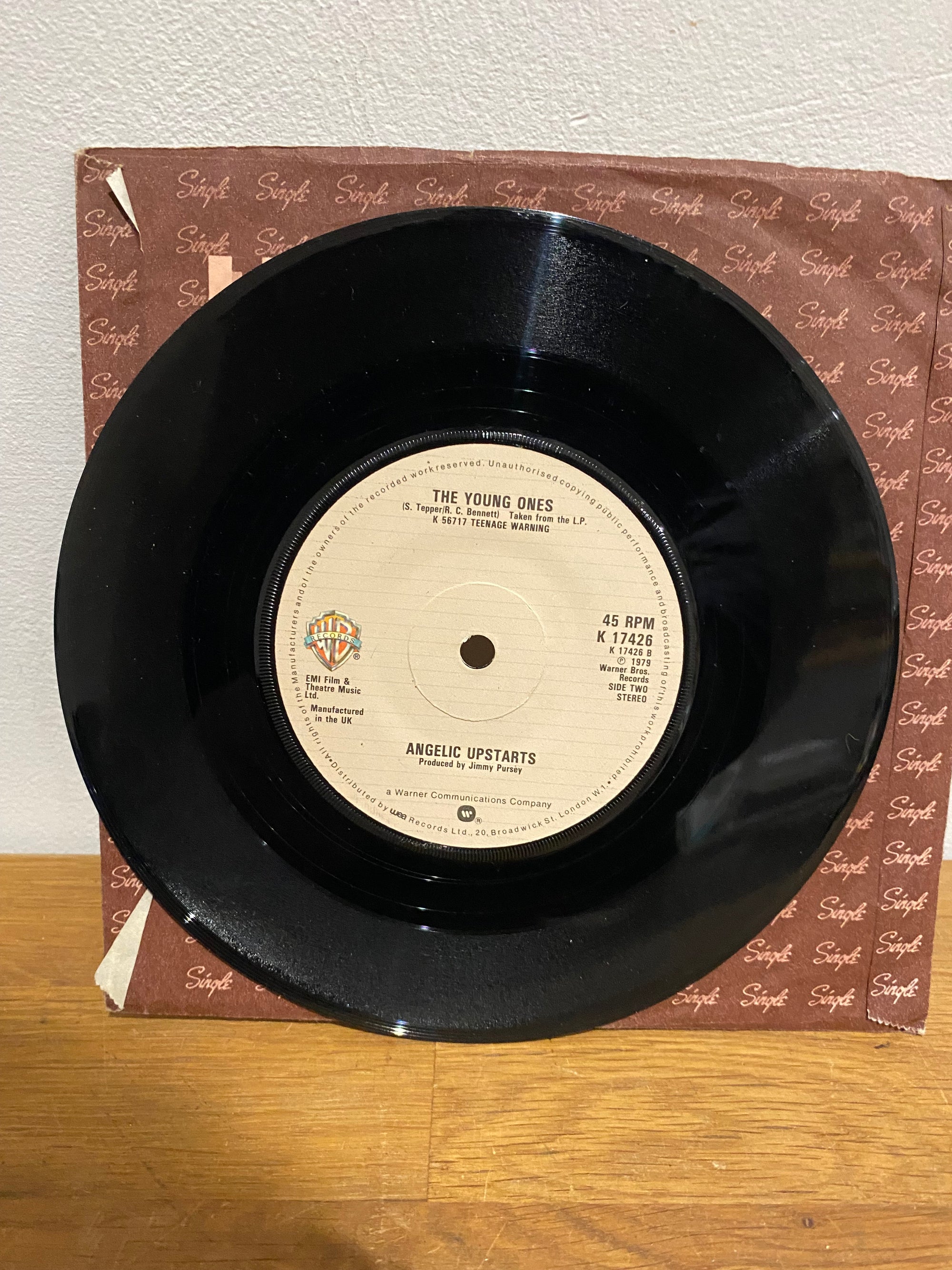 Angelic Upstarts - Teenage Warning 7" Single (1979)