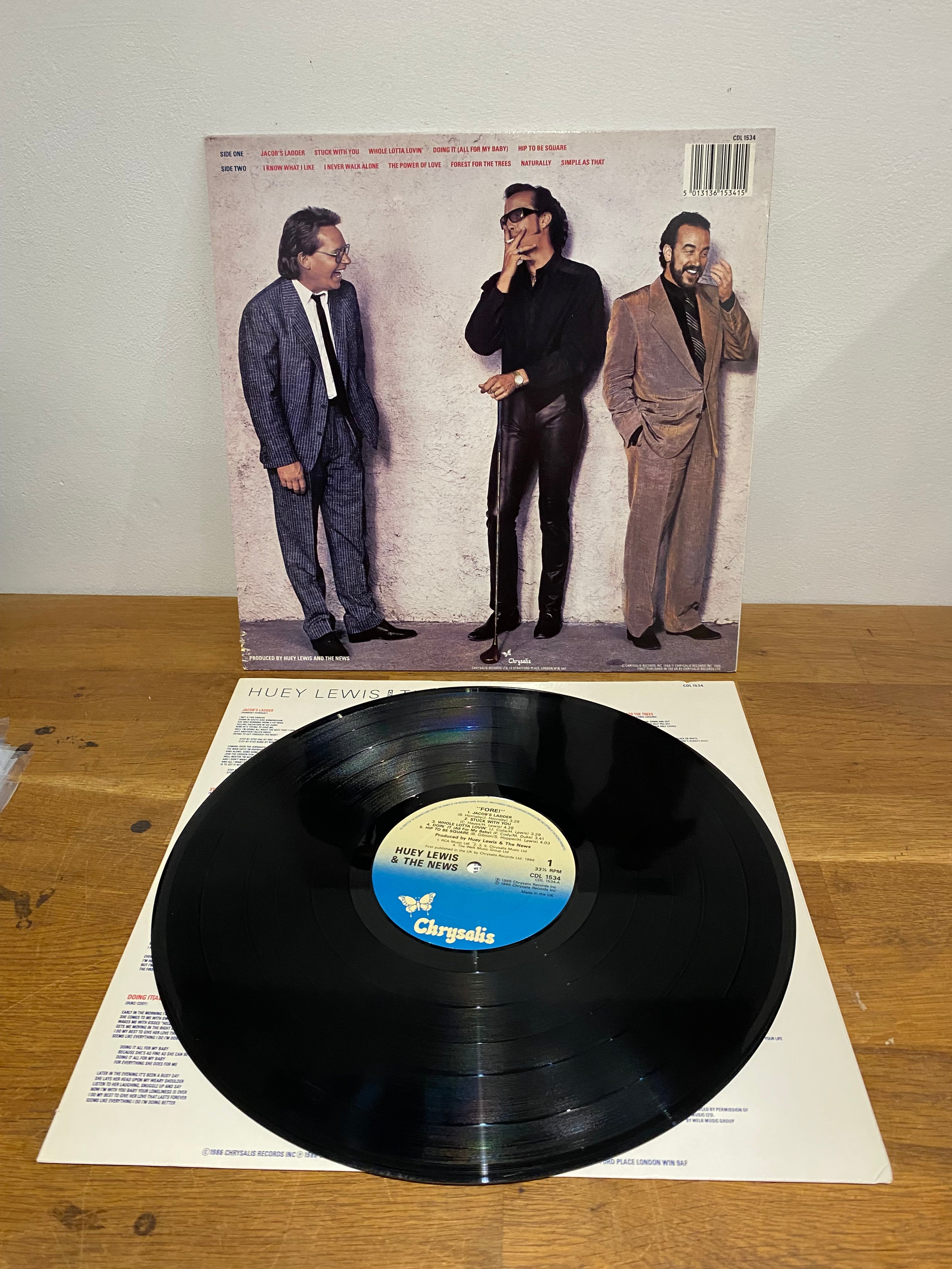 Huey Lewis & The News - Fore , Vinyl Album , Chrysalis 1988