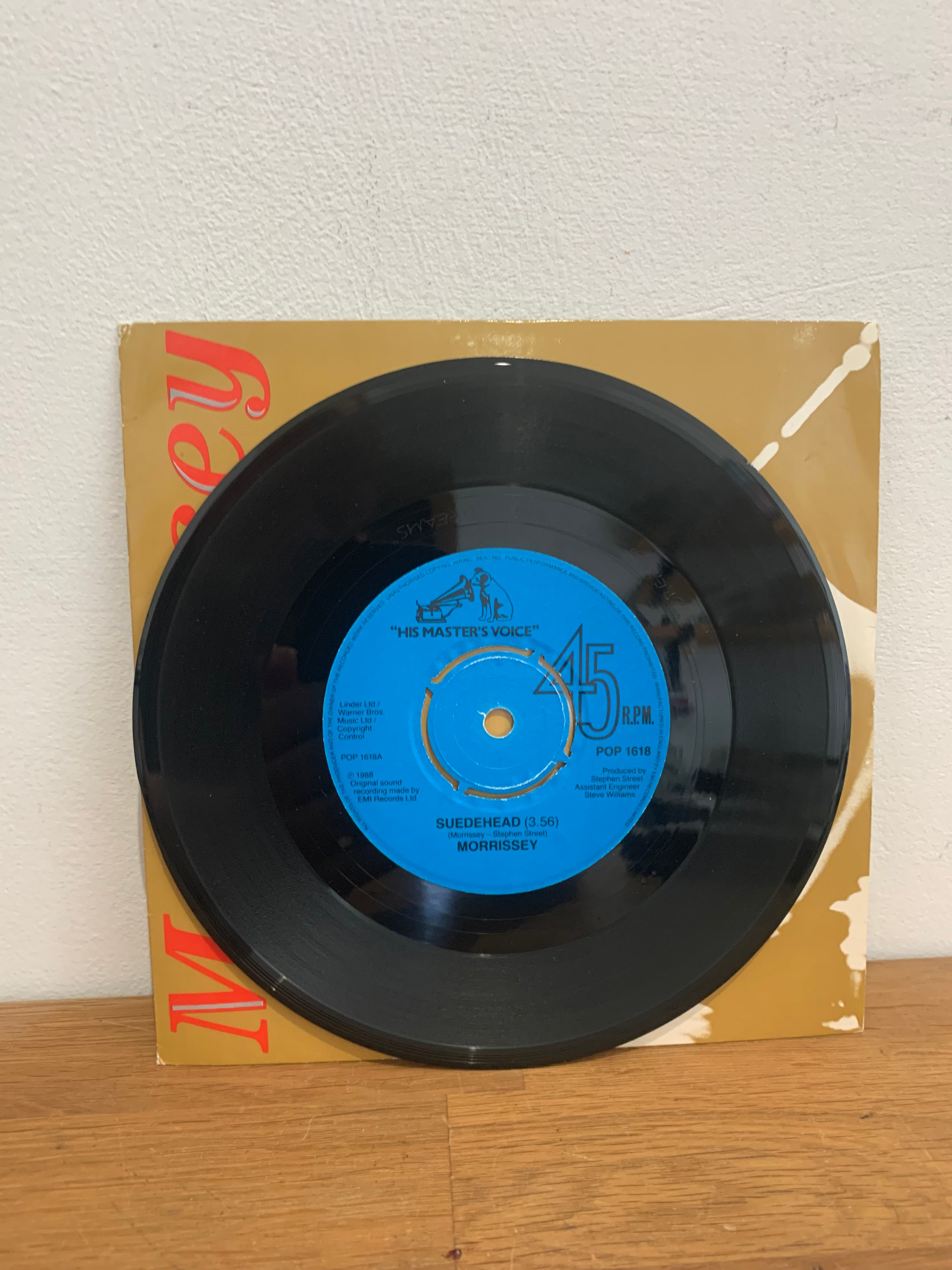 Morrissey - Suedehead , 7” single , 1988 Hmv , Emi