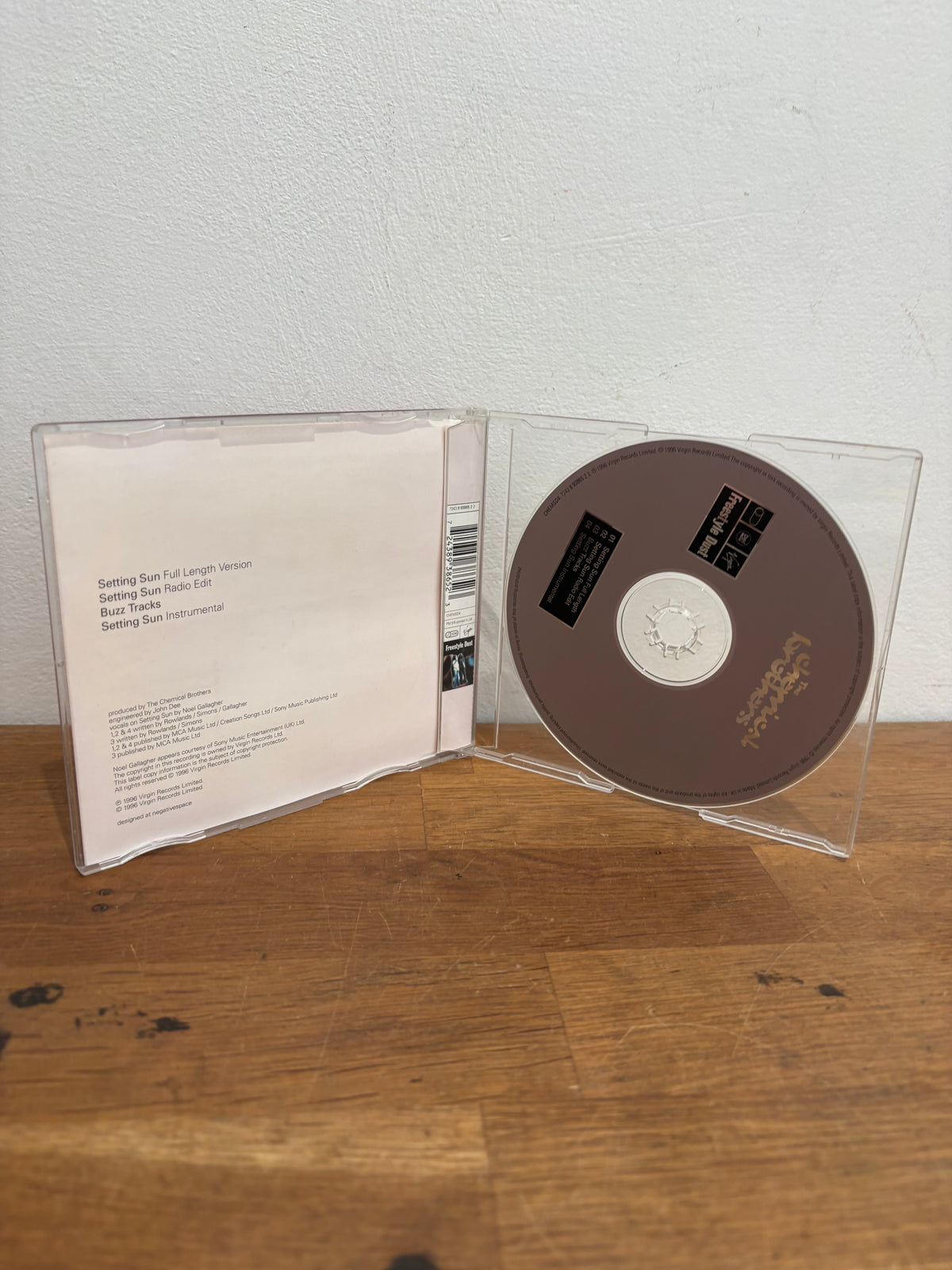 The Chemical Brothers - Setting Sun , cd single, 1996 Virgin.