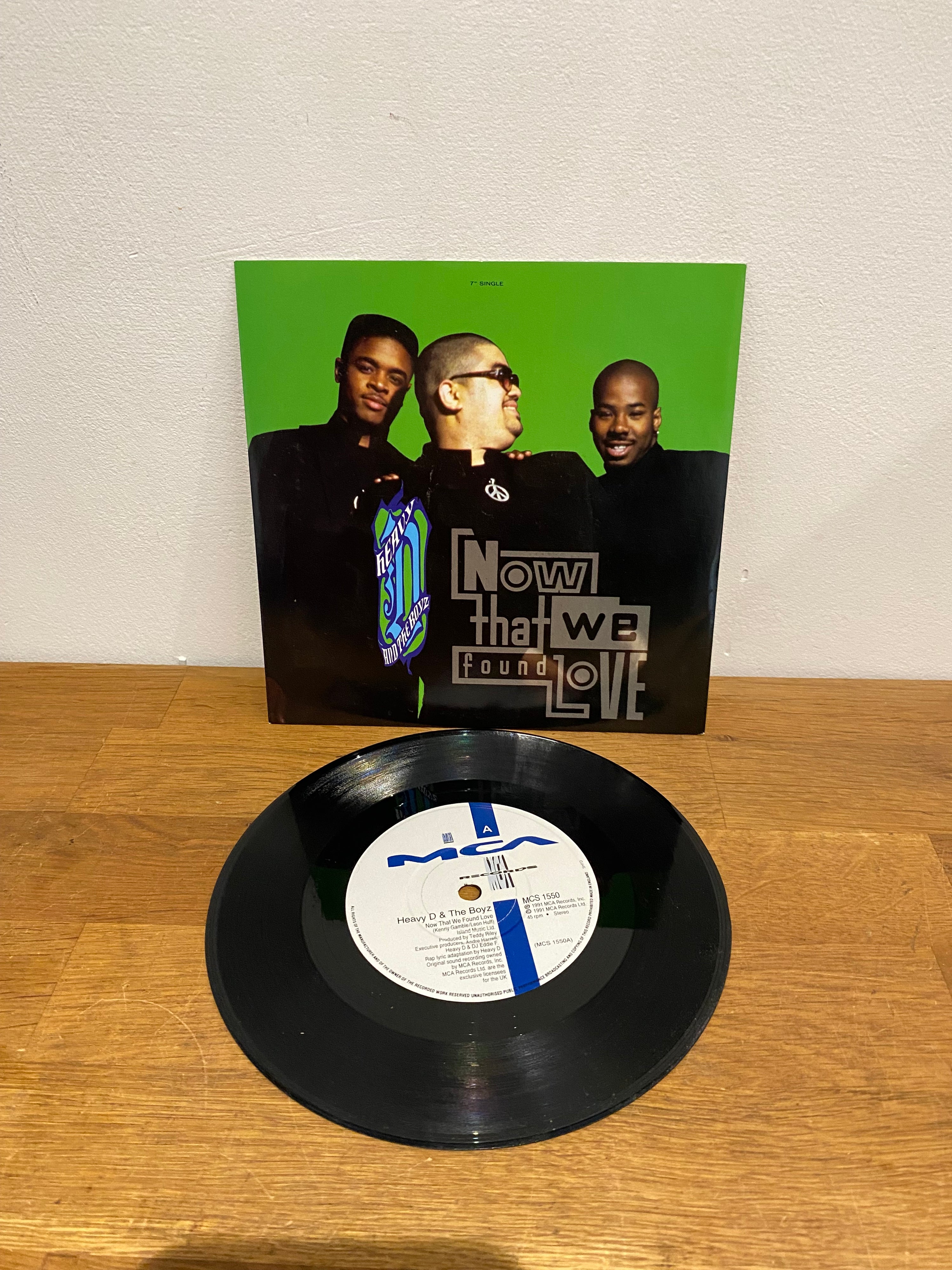 Heavy D & The Boys - Now that We found love , 7” single , MCA , MCS 1550. 1991