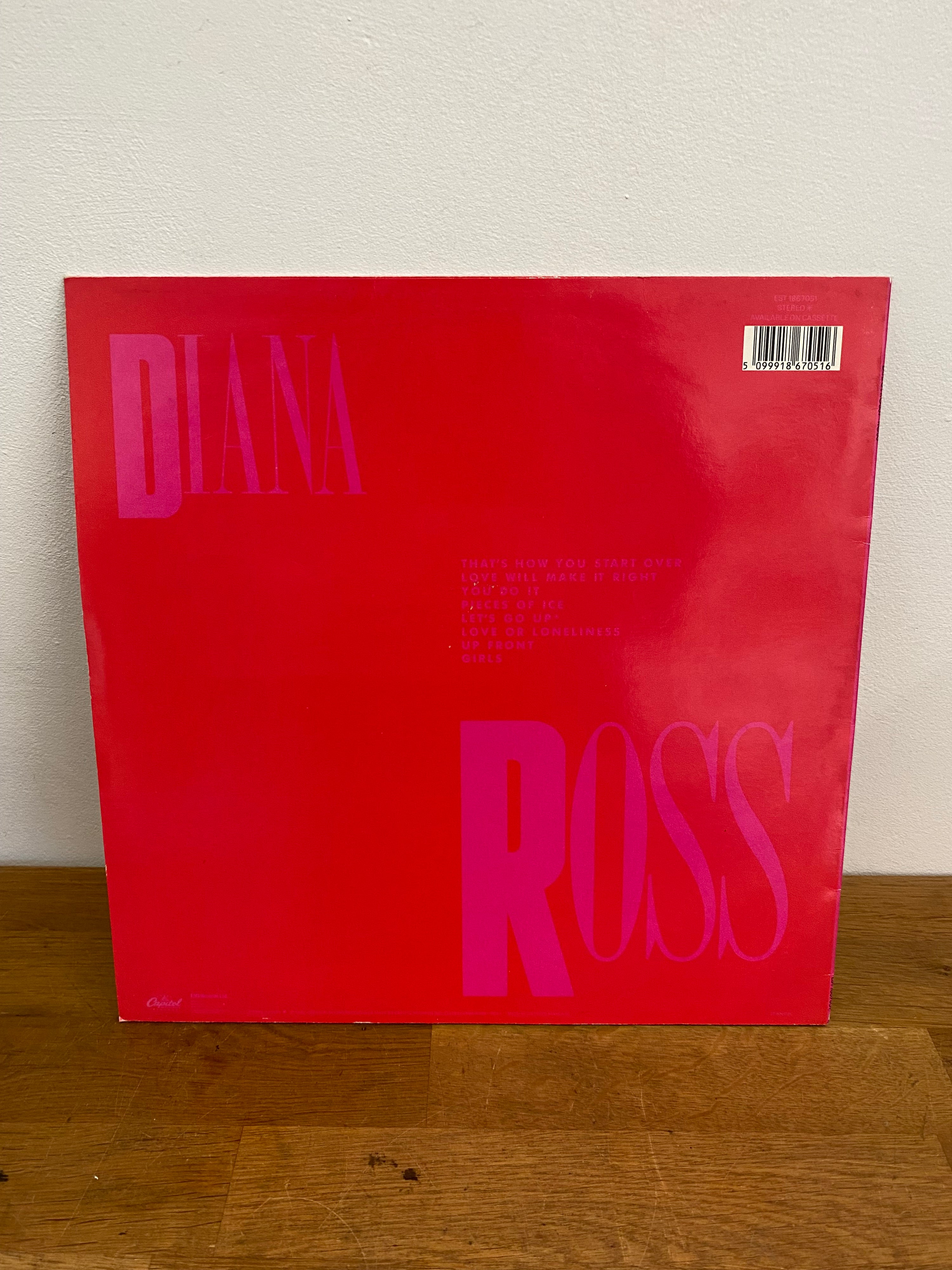 Diana Ross - Ross , Lp vinyl, 1983 Capitol records.