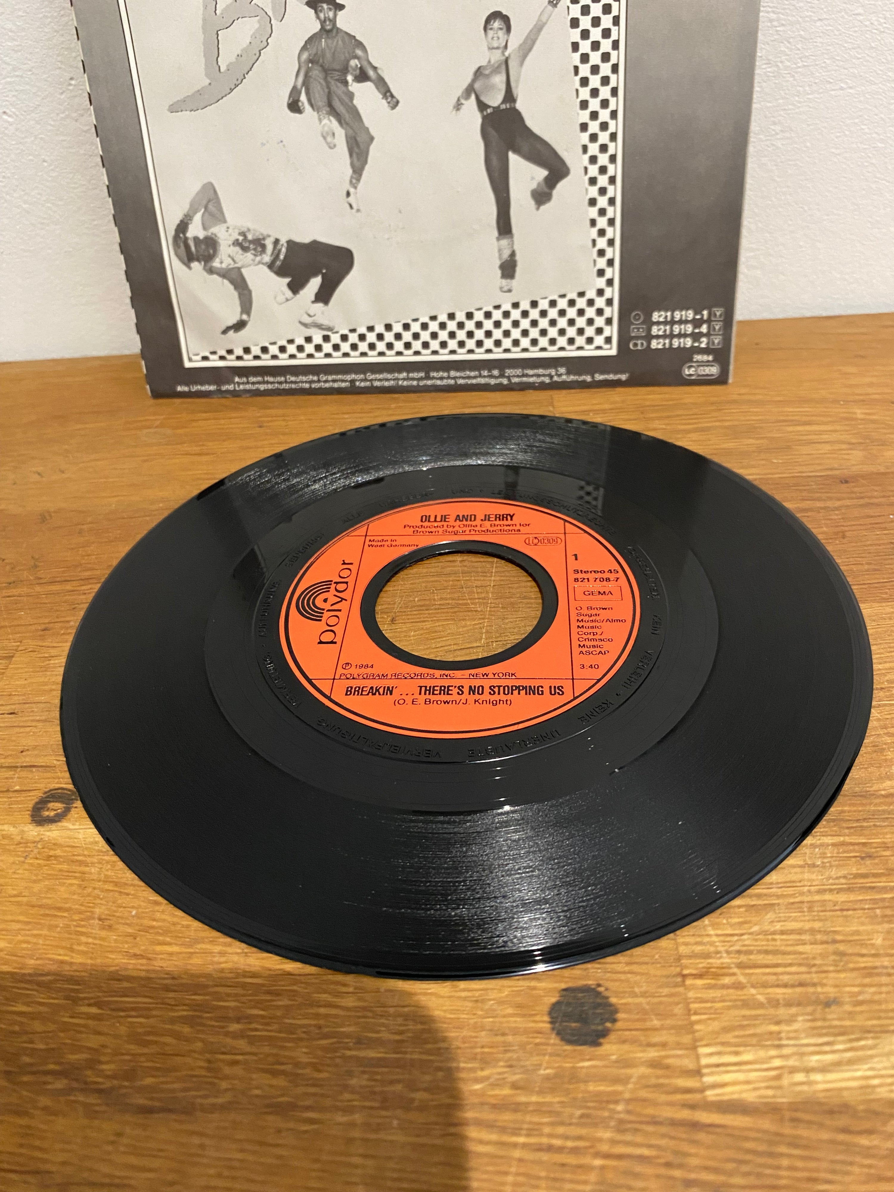 Breakin’ - There’s no stopping us , Ollie and Jerry , 7” single , 1984