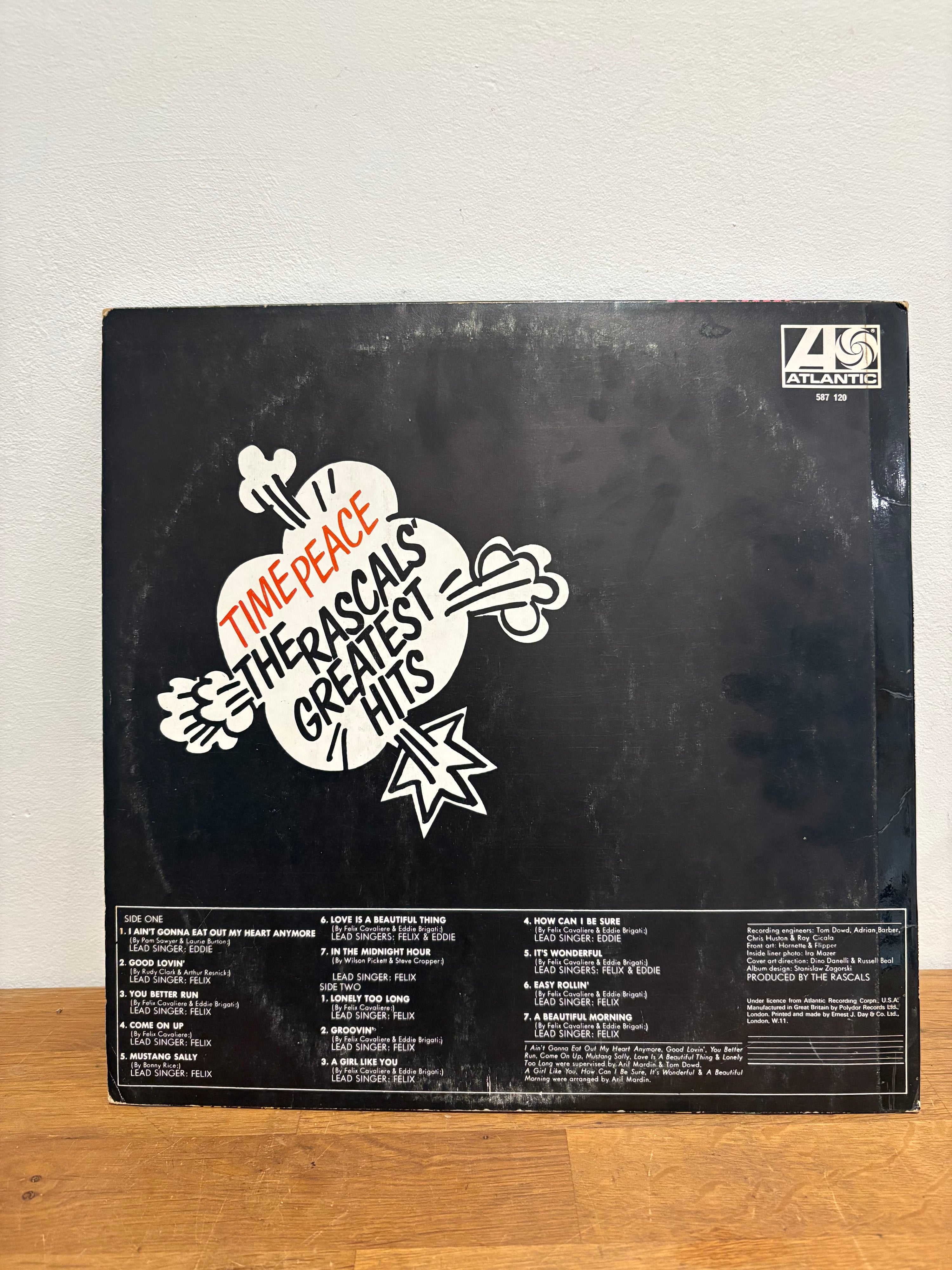 The Rascals - Time Peace, greatest hits , lp album, Atlantic 1968.