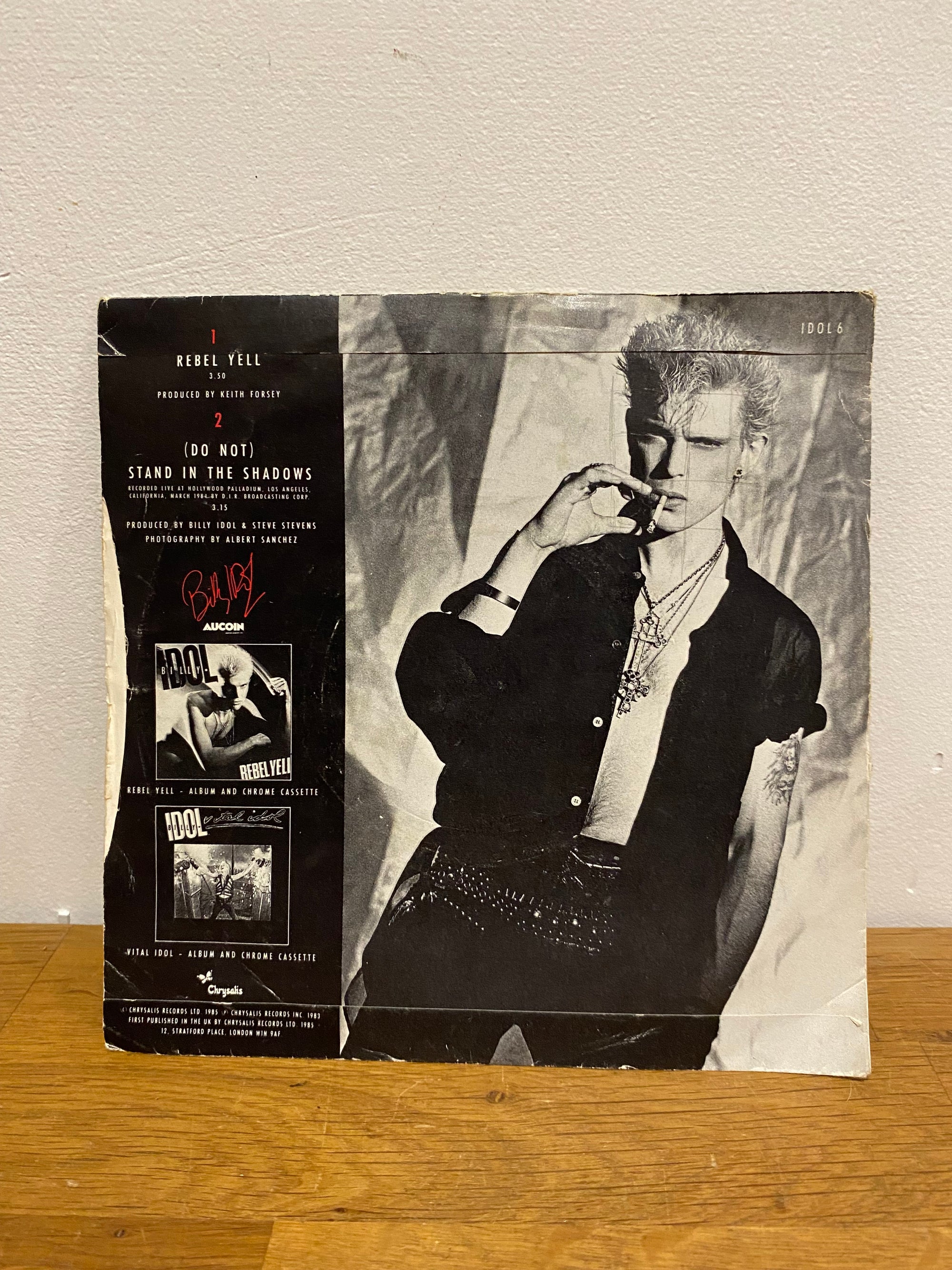 Billy Idol - Rebel Yell , 1985, 7” single