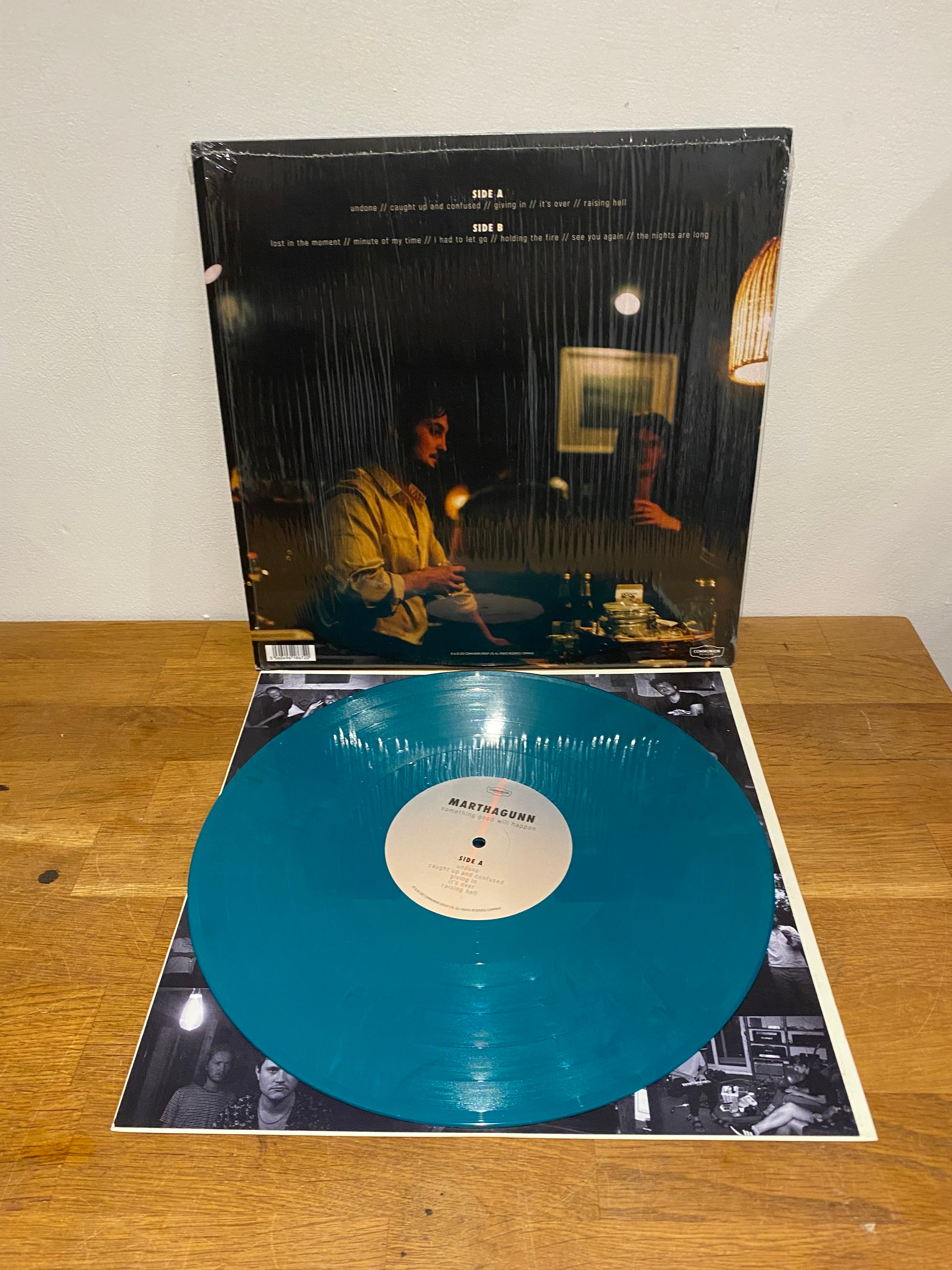 Marthgunn - Something good will happen, vinyl album.  Marine Blue vinyl, Communion records 2021
