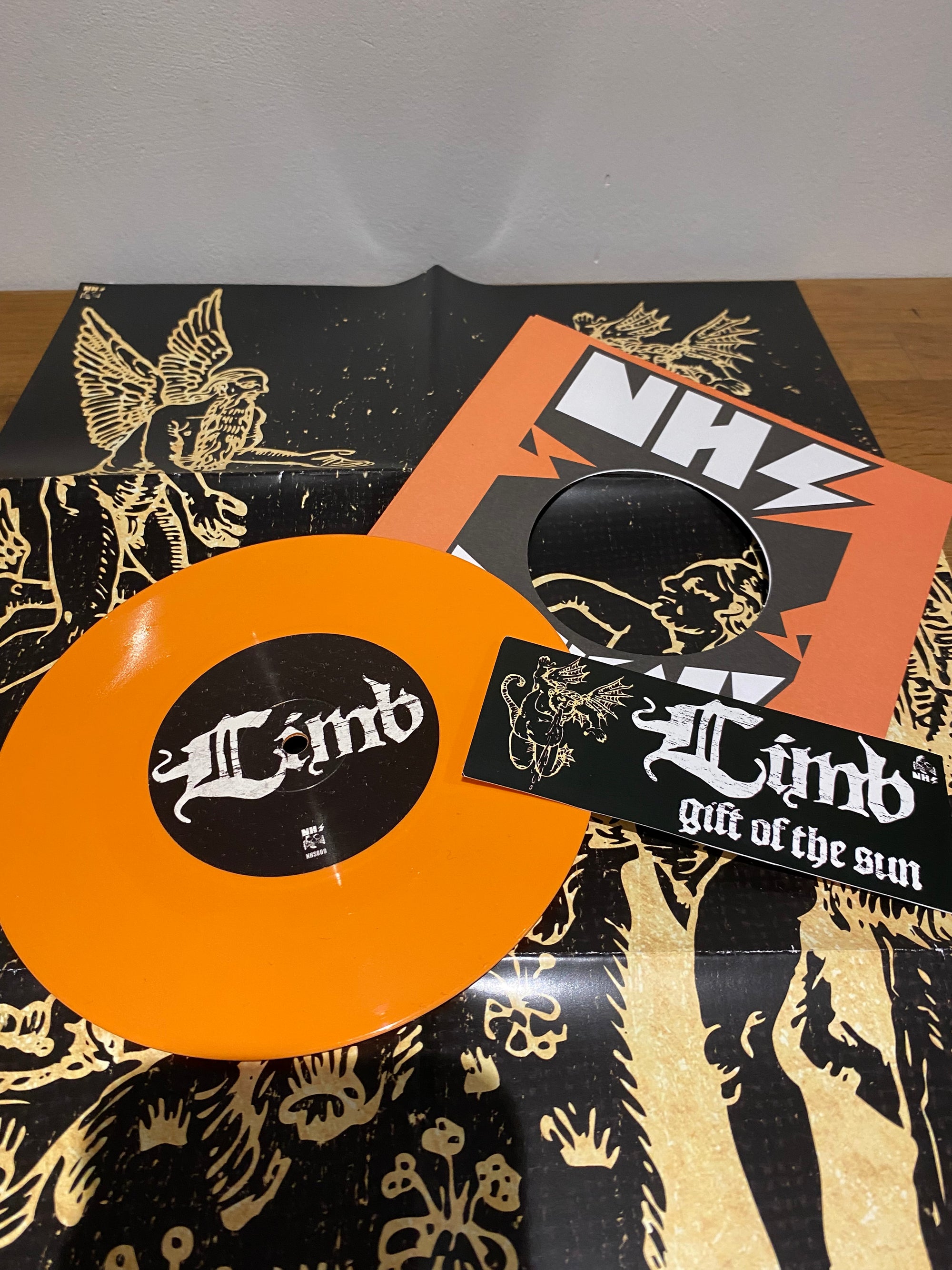 Limb - Gift of the sun , 7” single, poster sleeve / coloured vinyl